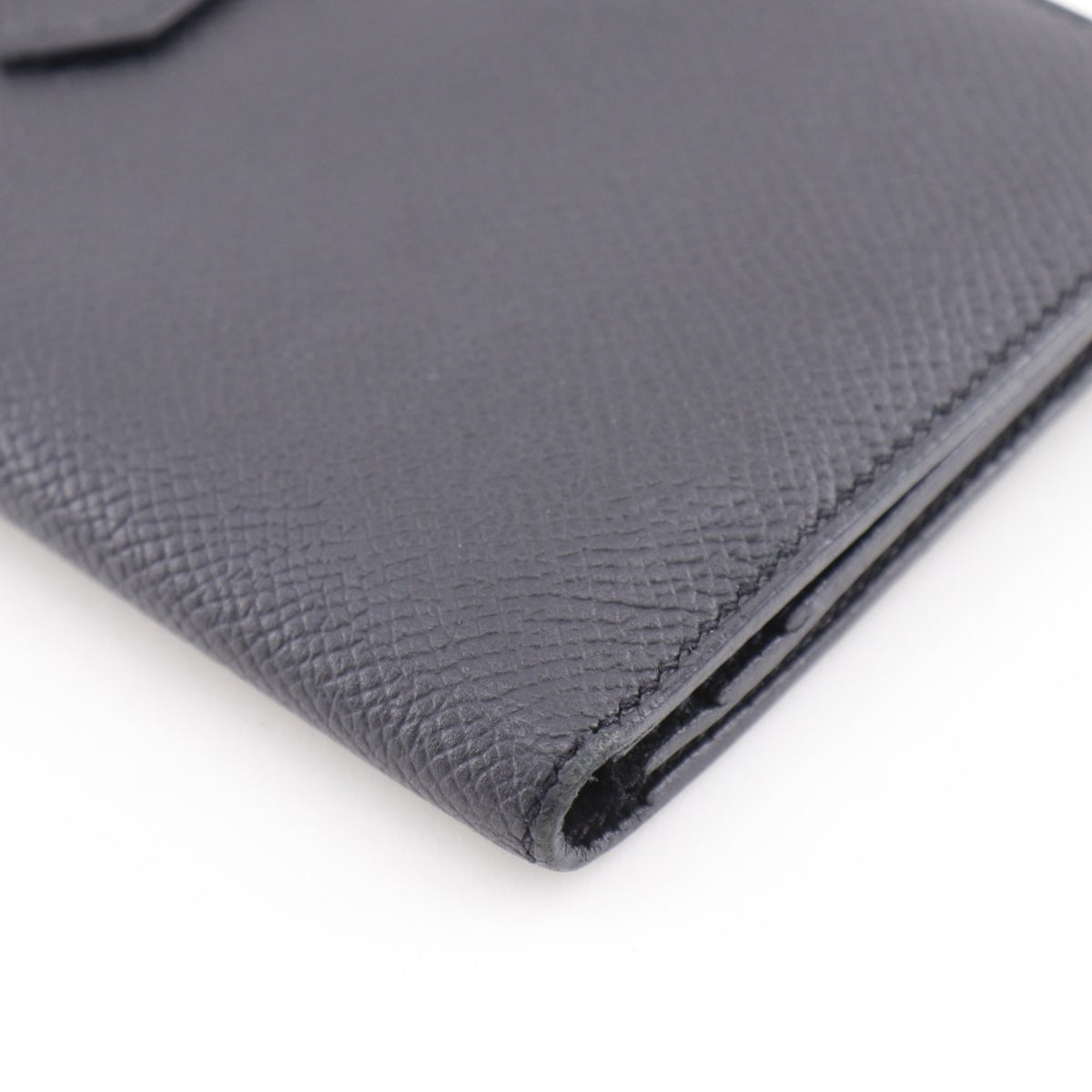 Hermes Black Epsom Leather Long Wallet (Bi-Fold) (Pre-Owned)