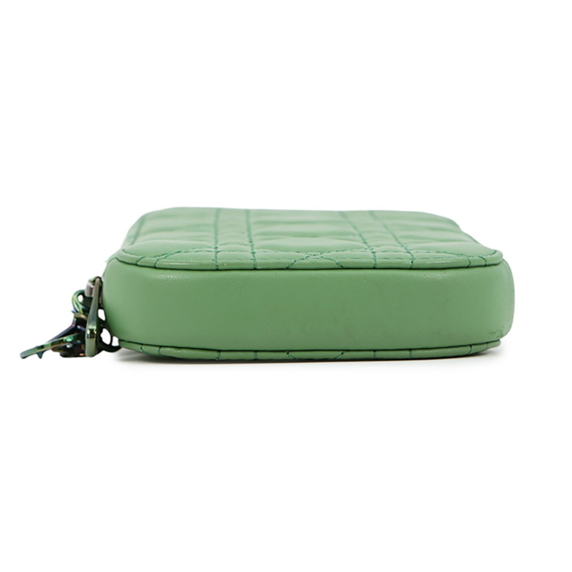 Christian Dior Green Leather Phone Wallet (Pre-Owned)