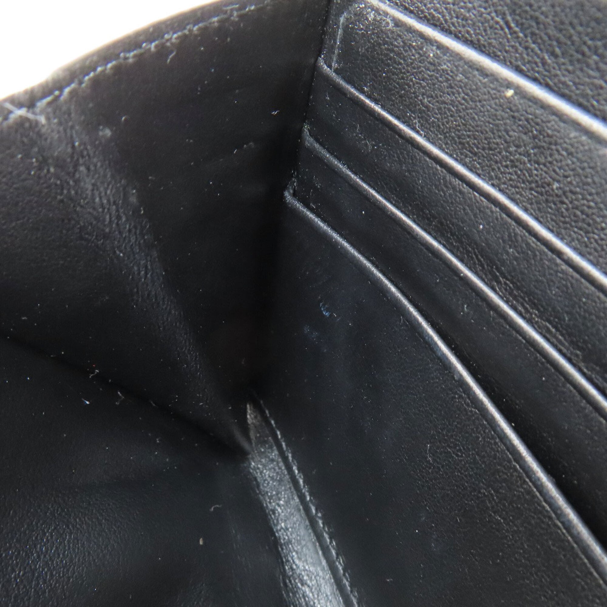 Celine Black Leather Long Wallet (Bi-Fold) (Pre-Owned)