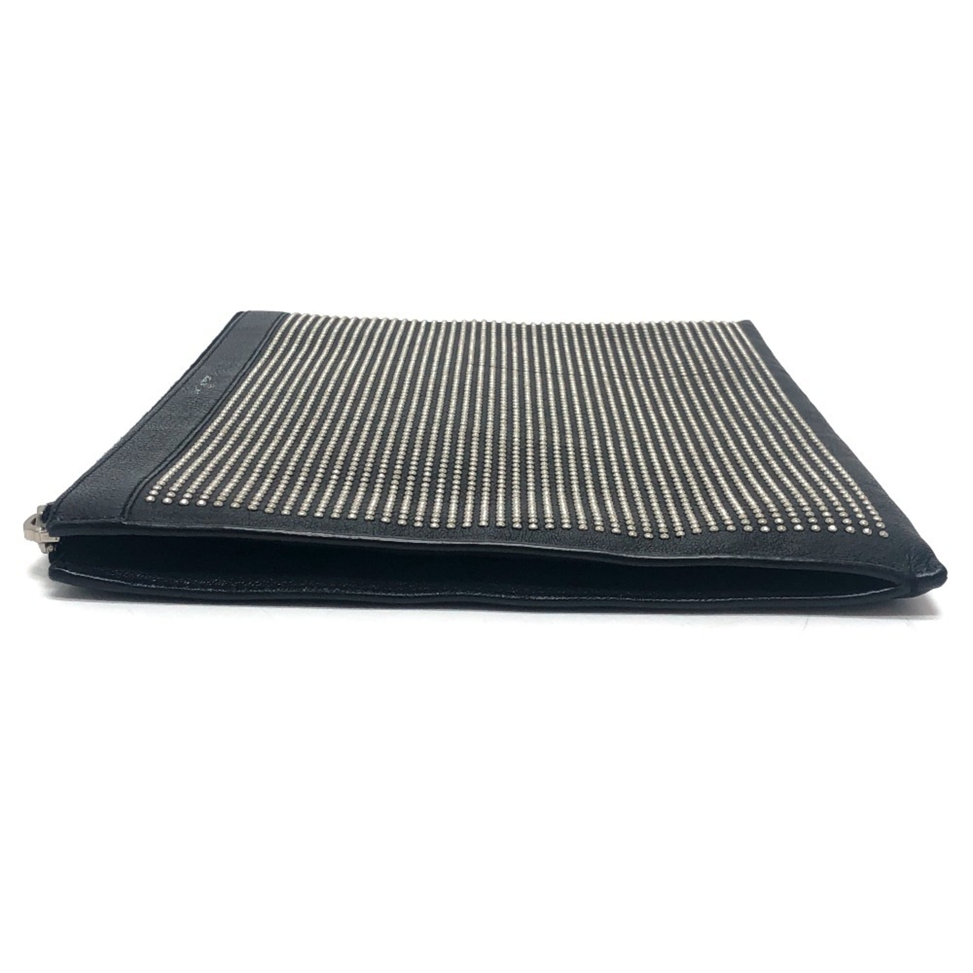 Saint Laurent Black Leather Clutch Bag (Pre-Owned)