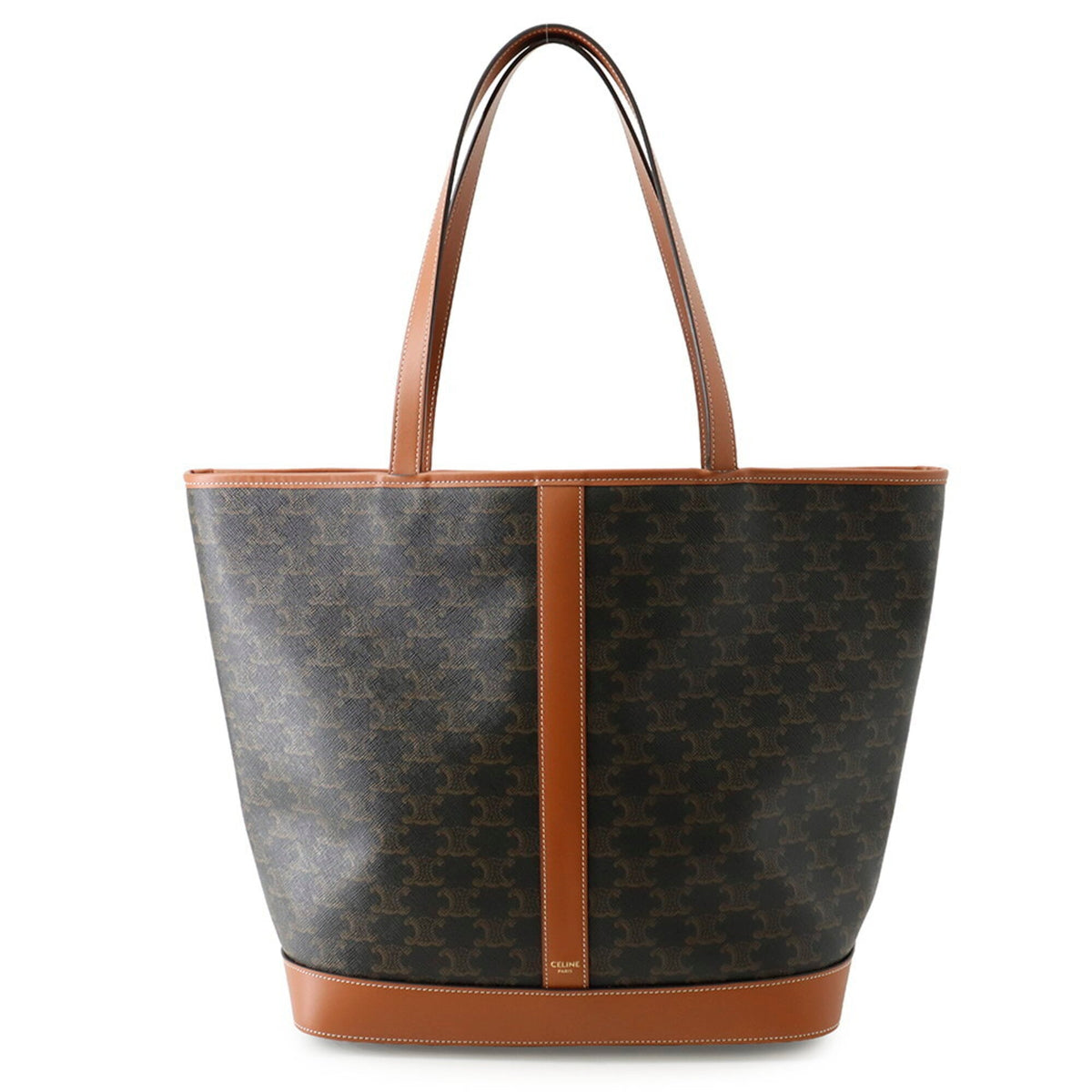 Celine Brown Pvc Leather Tote Bag (Pre-Owned)