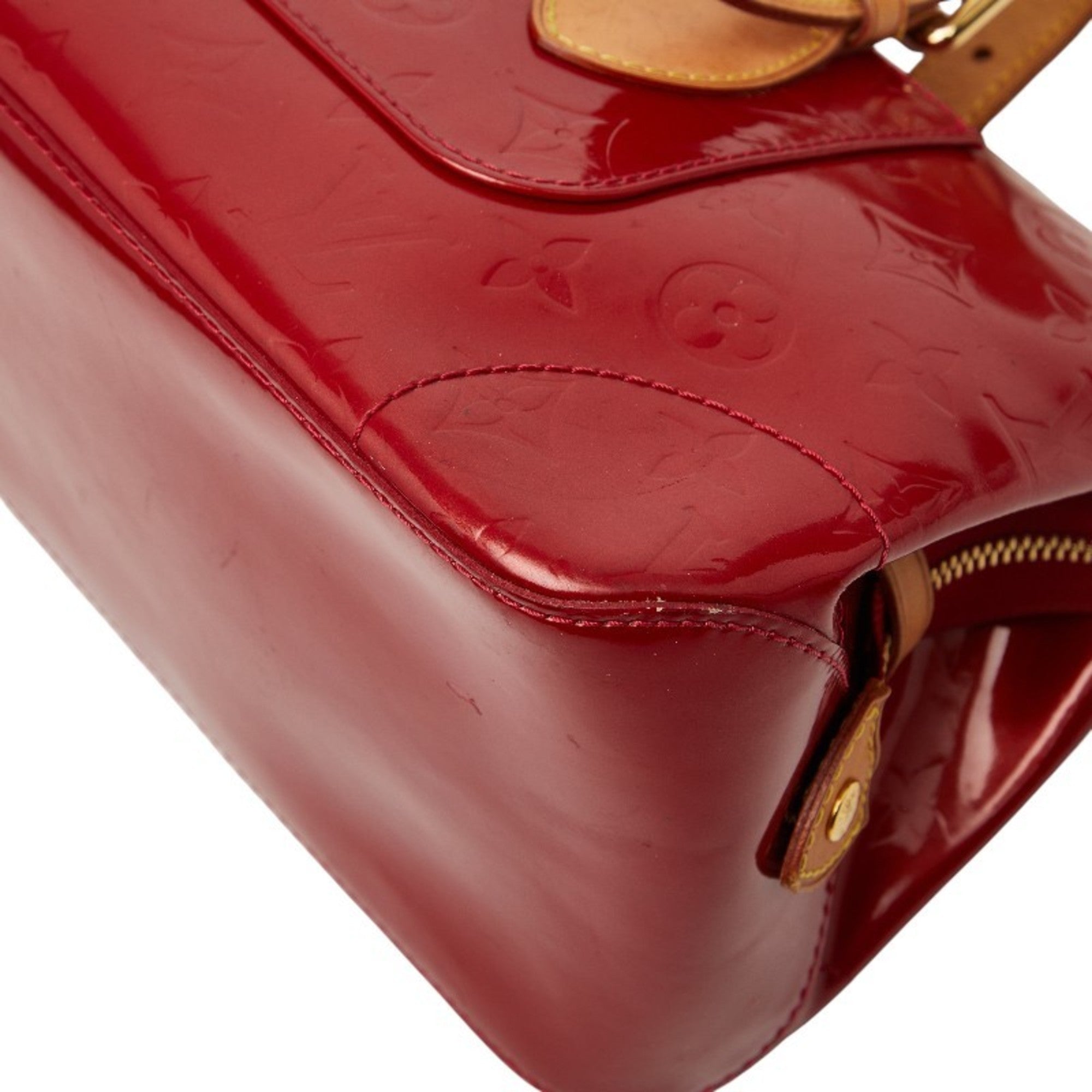 Louis Vuitton Pomme D'amour Red Color Patent Leather Handbag (Pre-Owned)