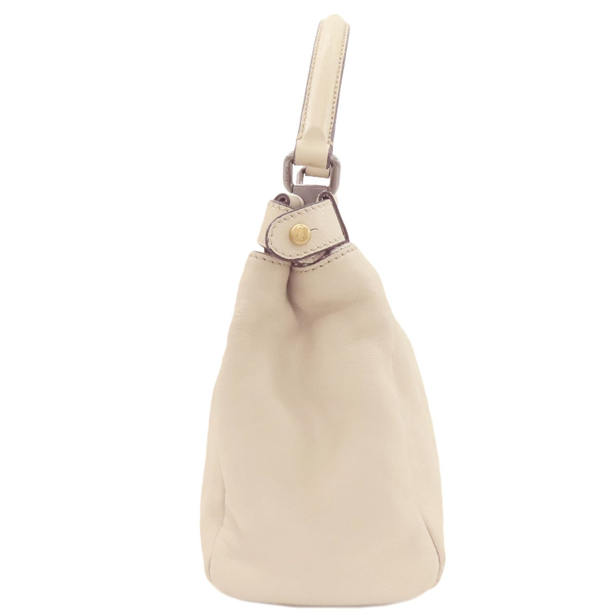Fendi White Leather Handbag (Pre-Owned)