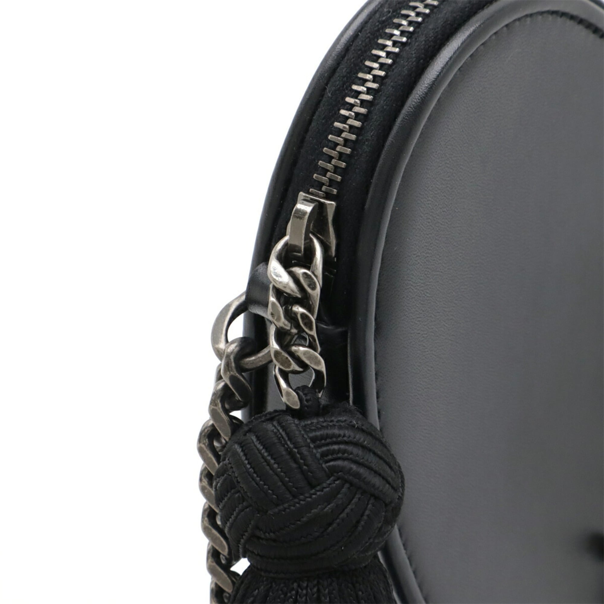 Yves Saint Laurent Black Leather Pochette Shoulder Bag (Pre-Owned)