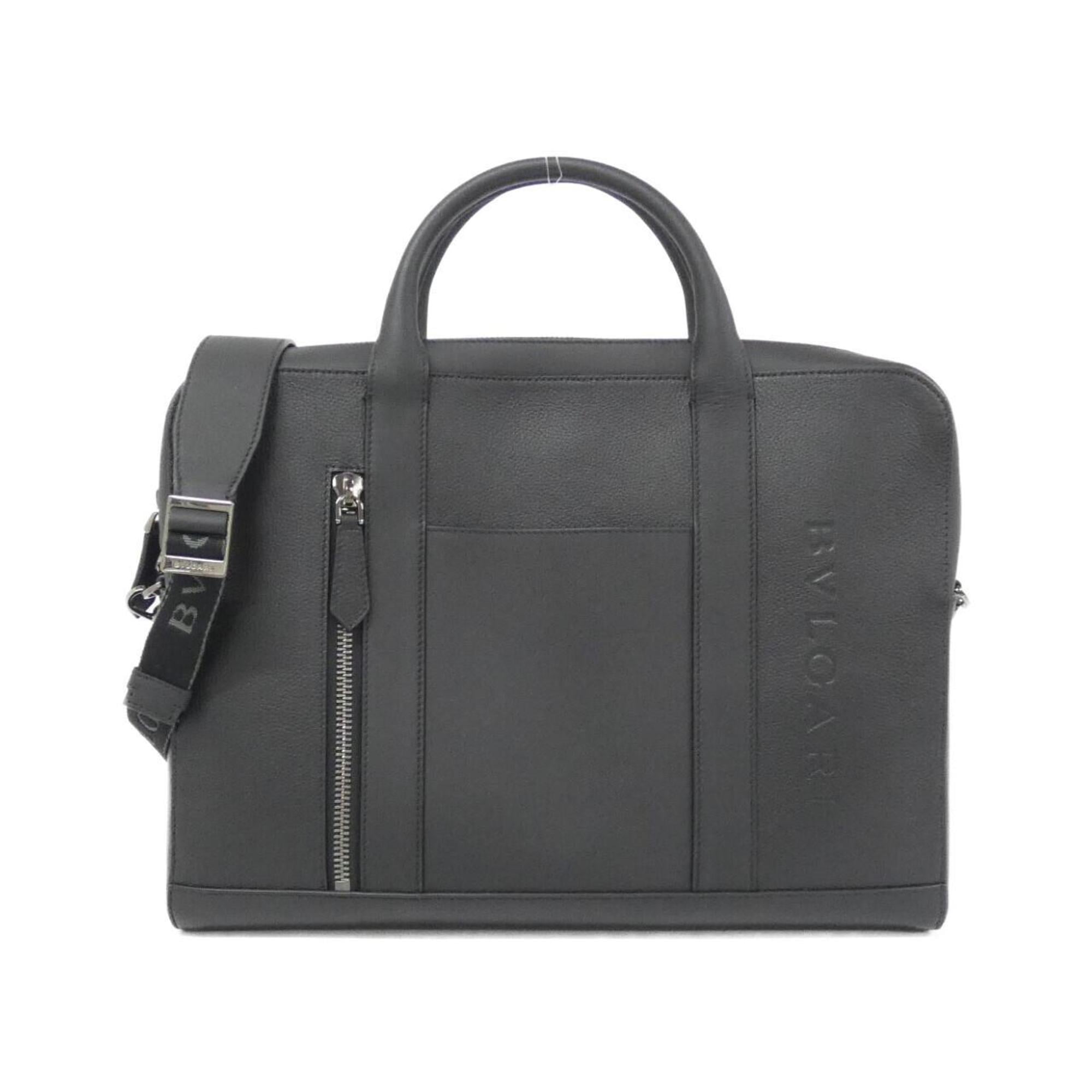 Bvlgari Black Leather Handbag (Pre-Owned)