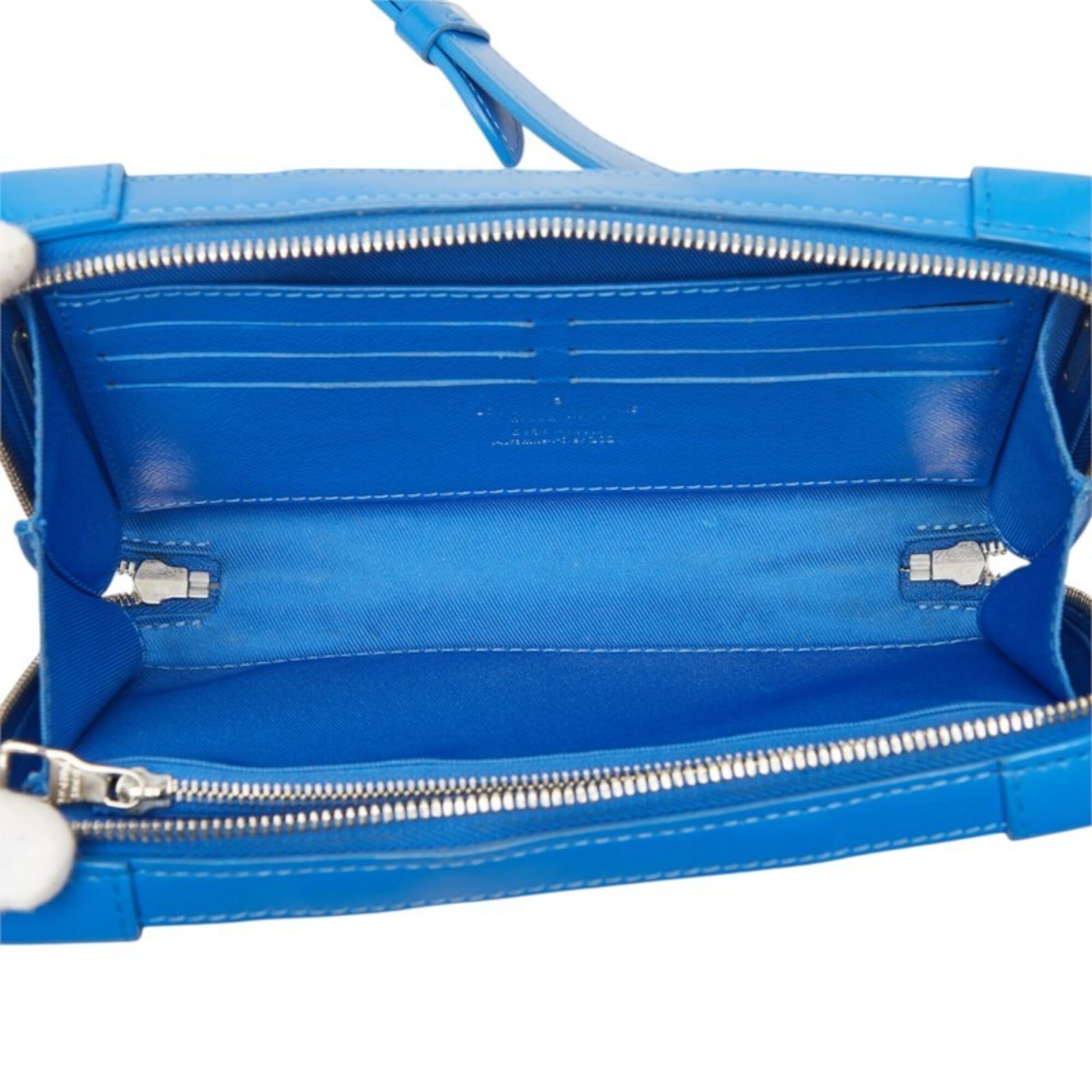 Louis Vuitton Blue Pvc Leather Shoulder Bag (Pre-Owned)