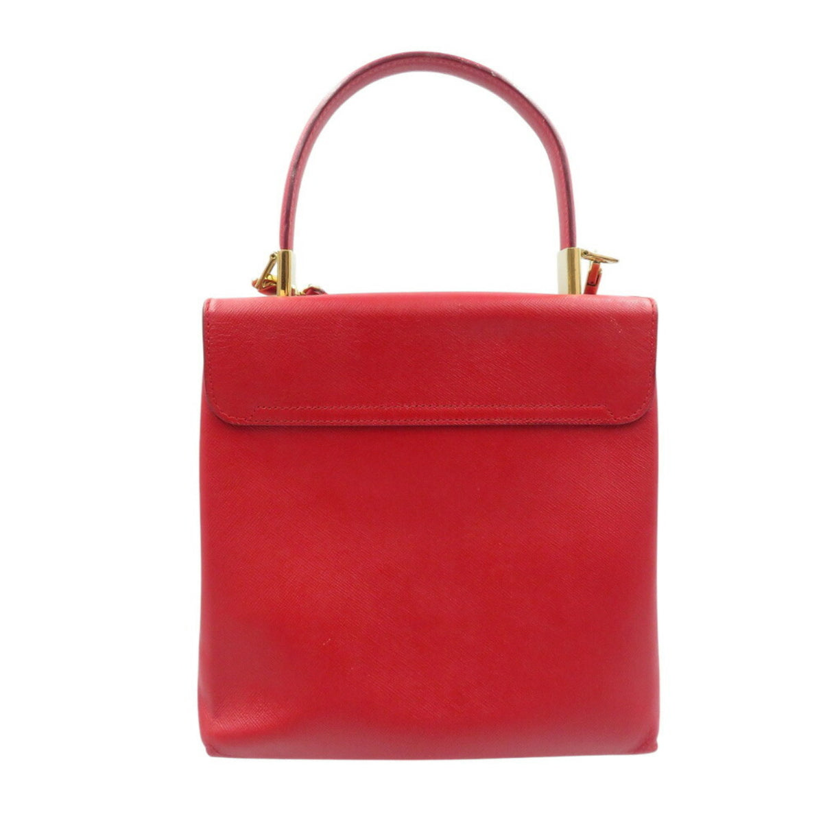 Salvatore Ferragamo Red Color Leather Handbag Shoulder Bag (Pre-Owned)