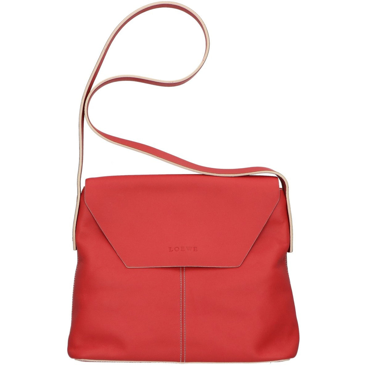 Loewe Coral Pink Leather Shoulder Bag (Pre-Owned)