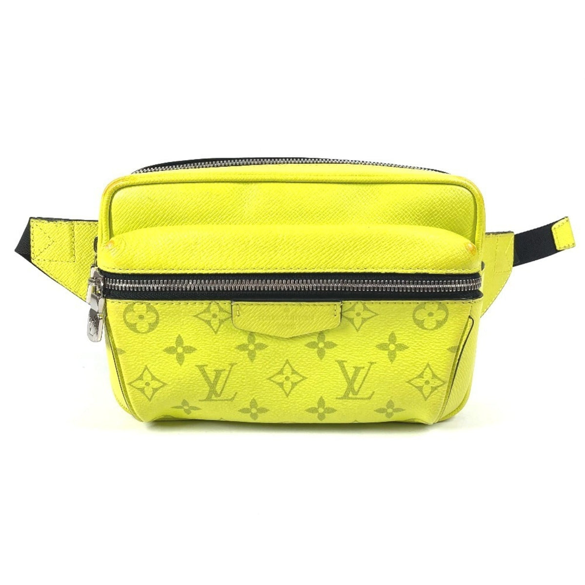 Louis Vuitton Yellow Taigarama Monogram Canvas Shoulder Bag Sling Bag (Pre-Owned)