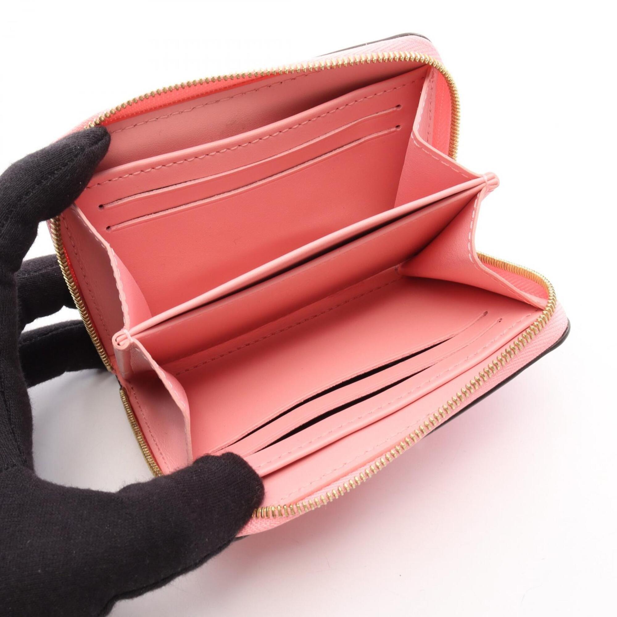 Louis Vuitton Orange Pink Leather Coin Purse/Coin Case (Pre-Owned)