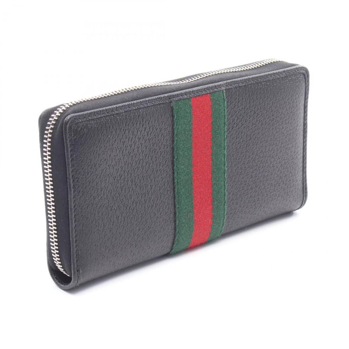 Gucci Black Leather Long Wallet (Bi-Fold) (Pre-Owned)