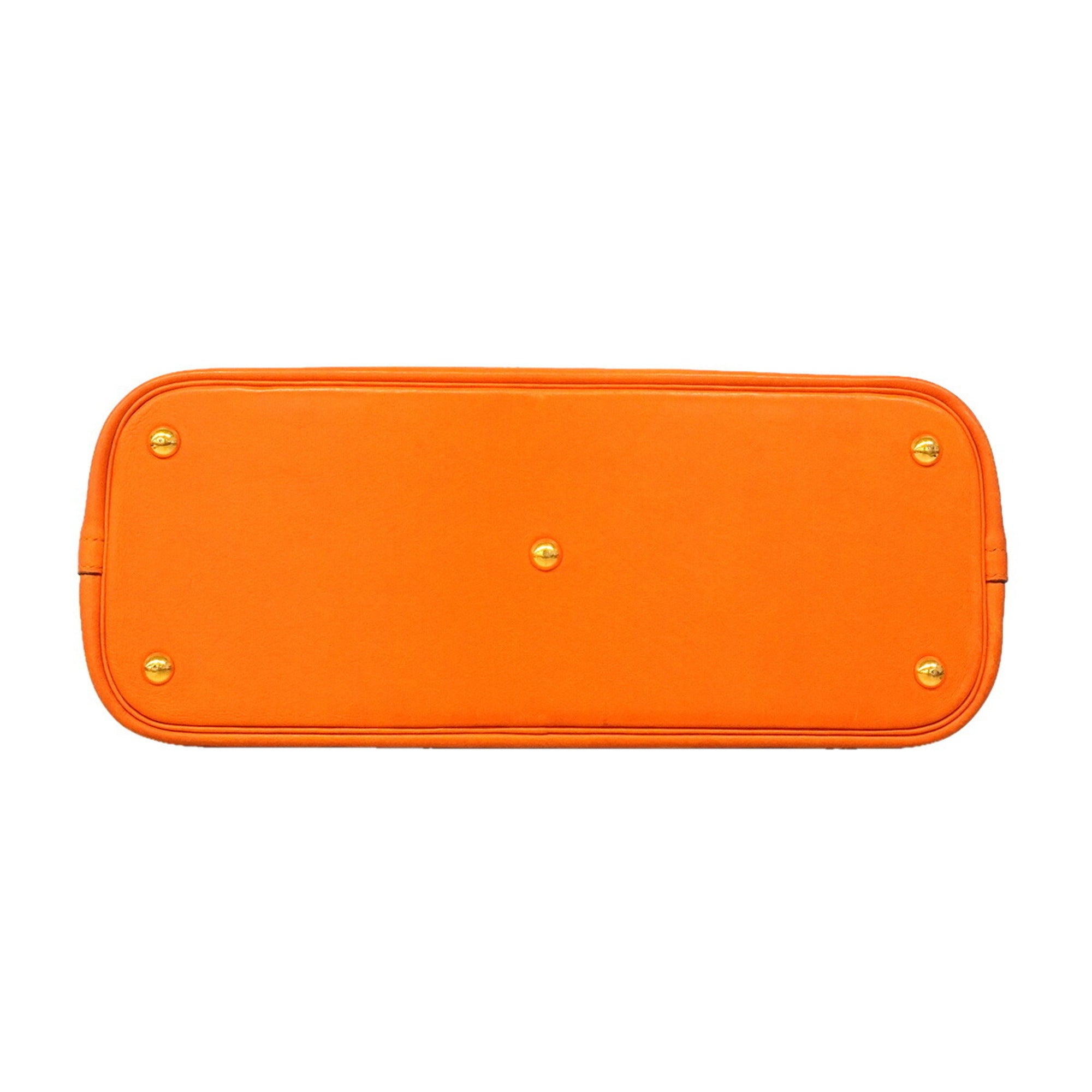 Hermes Orange Gulliver Leather Handbag (Pre-Owned)