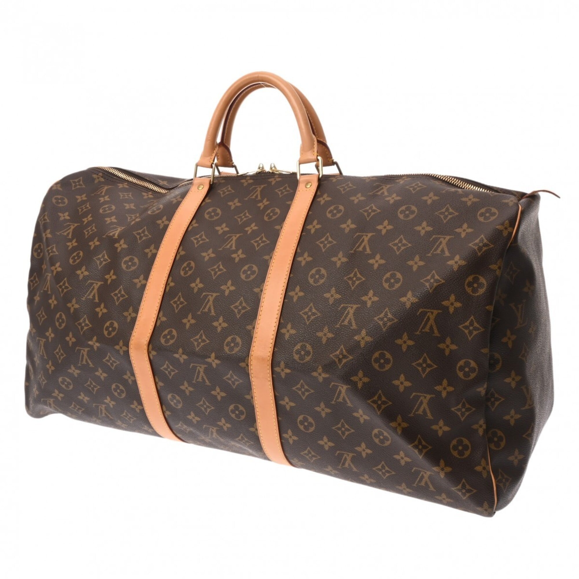 Louis Vuitton Brown Monogram Canvas Boston Bag (Pre-Owned)