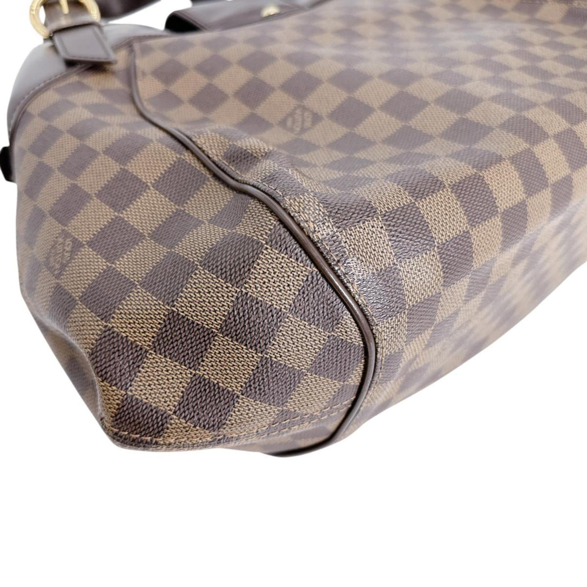 Louis Vuitton Damier Brown Damier Canvas Handbag Tote Bag (Pre-Owned)