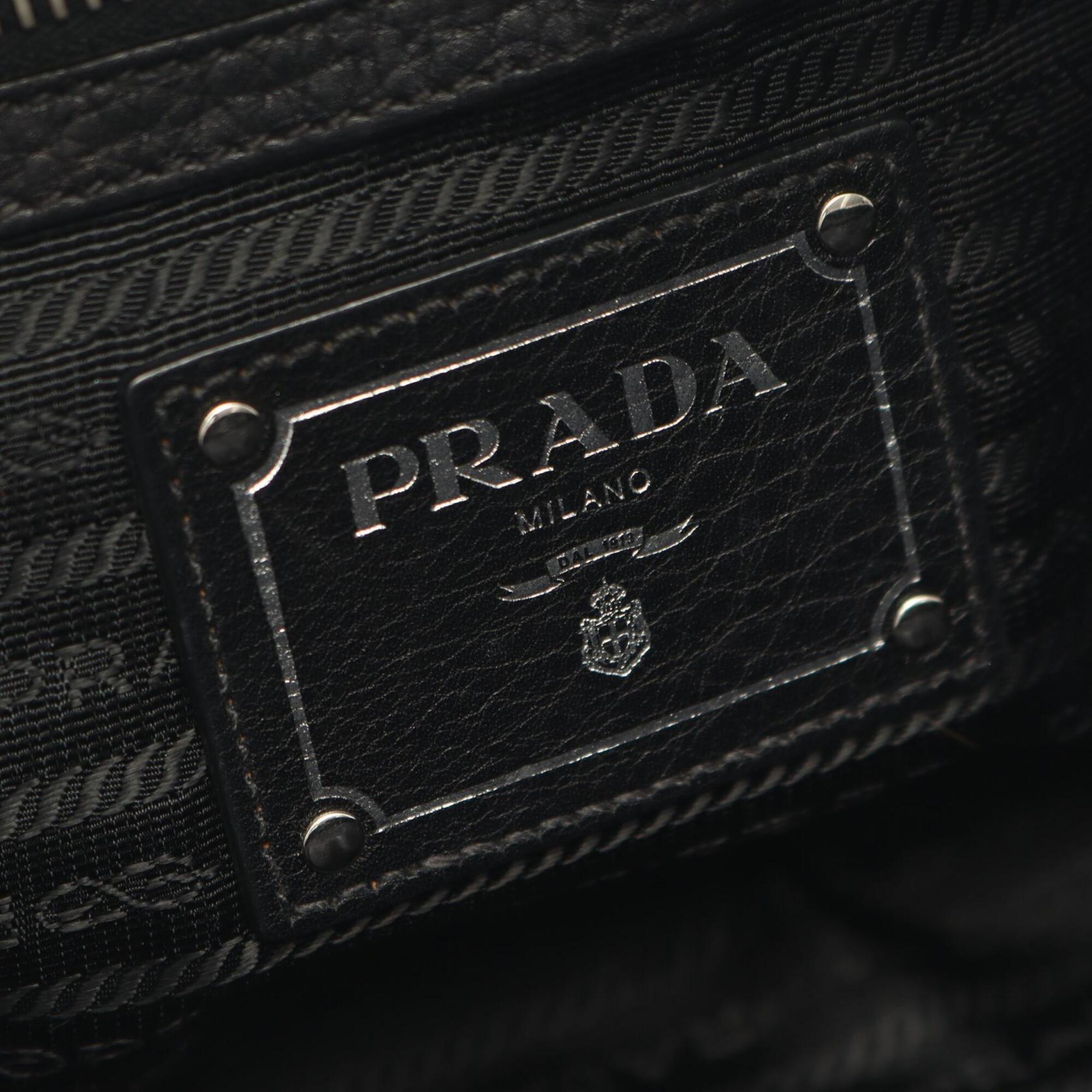 Prada Black Leather Handbag (Pre-Owned)