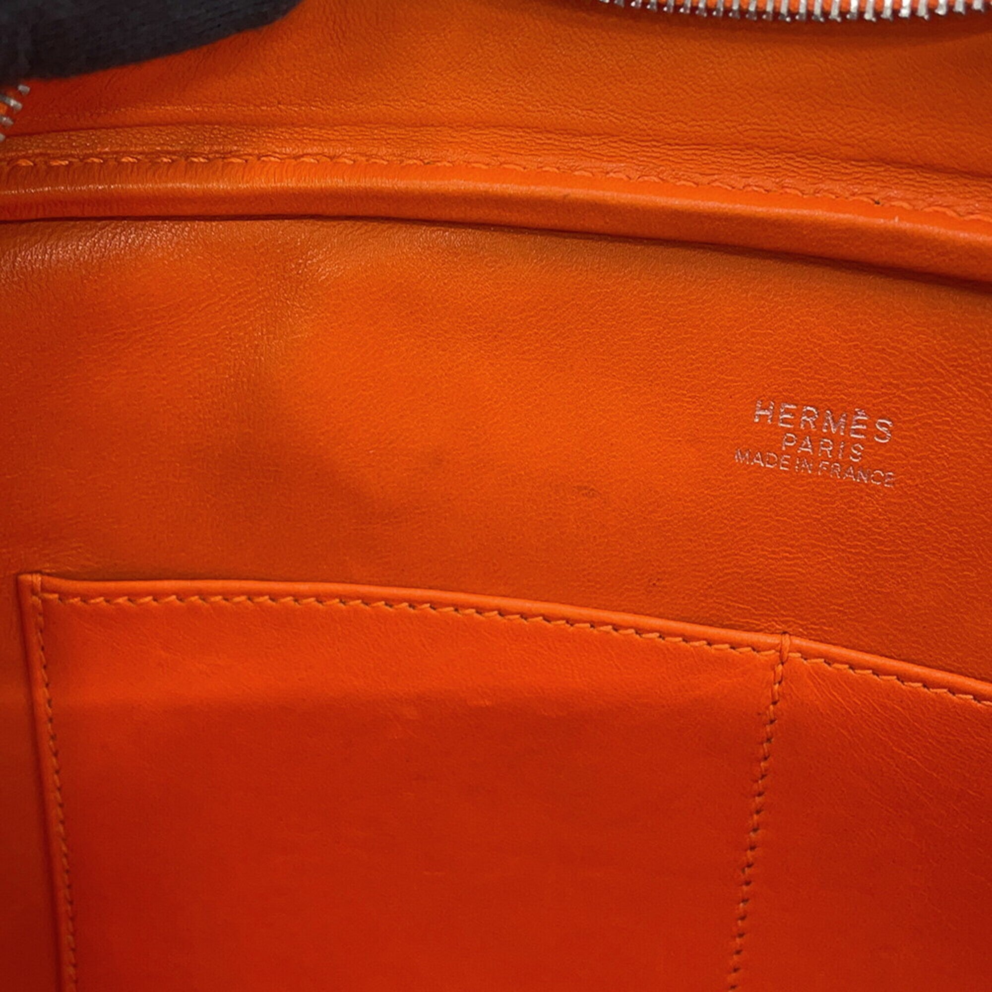 Hermes Plume Orange Epsom Leather Handbag (Pre-Owned)