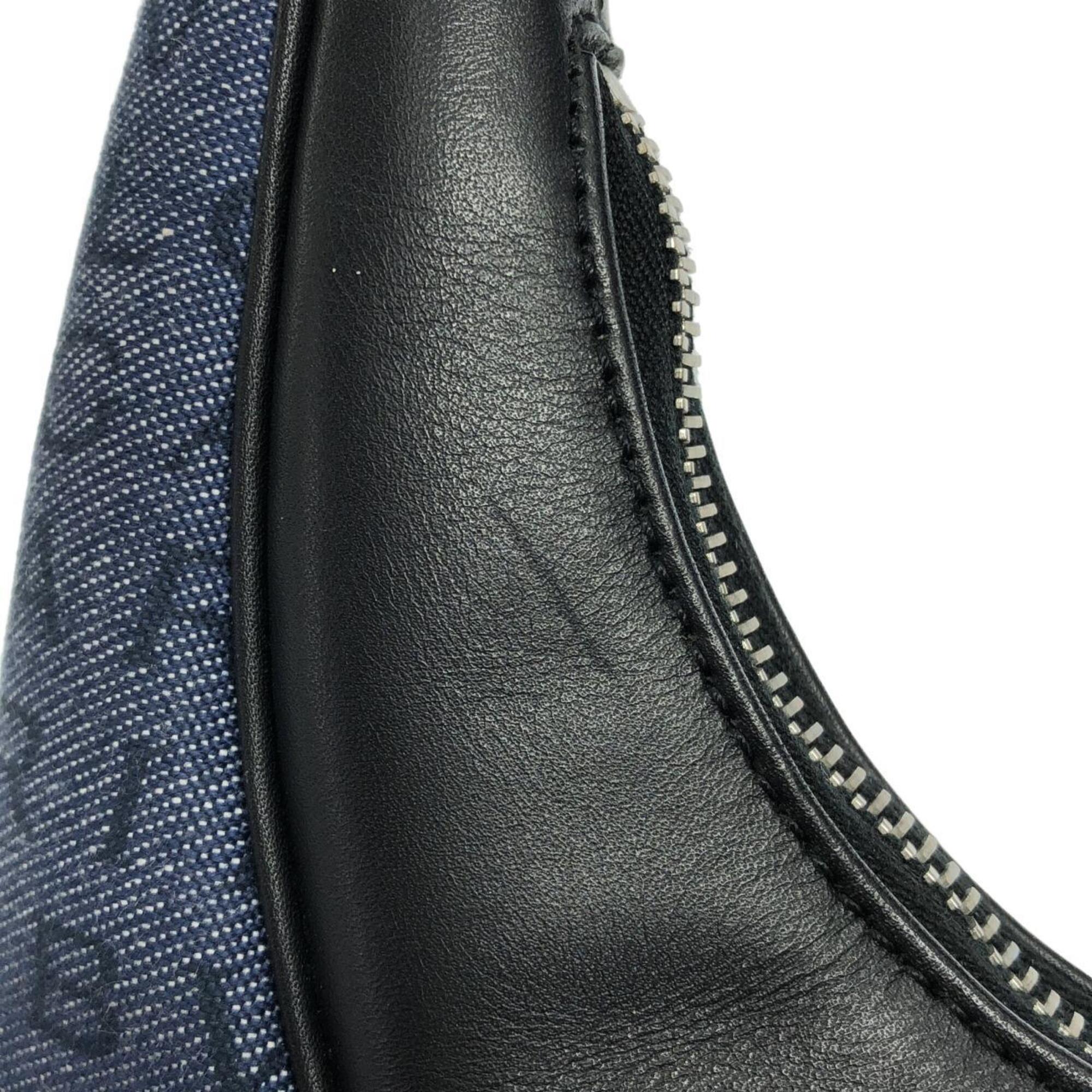 Bvlgari Blue Denim Leather Shoulder Bag (Pre-Owned)