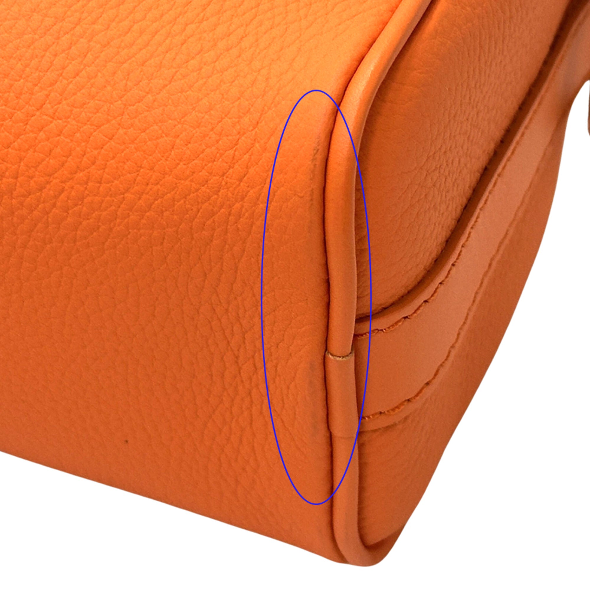 Louis Vuitton Orange Leather Handbag Shoulder Bag (Pre-Owned)