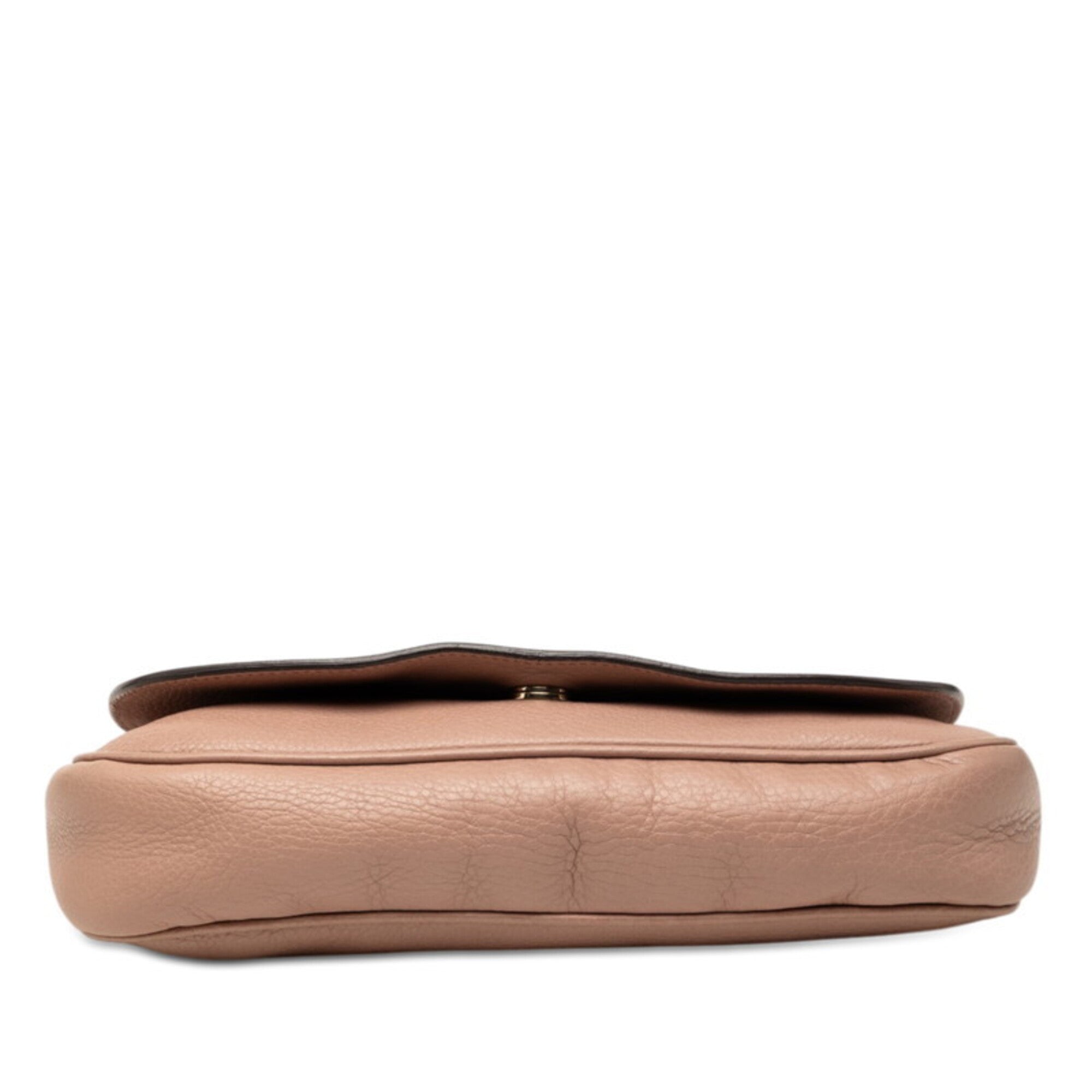 Gucci Pink Leather Shoulder Bag (Pre-Owned)