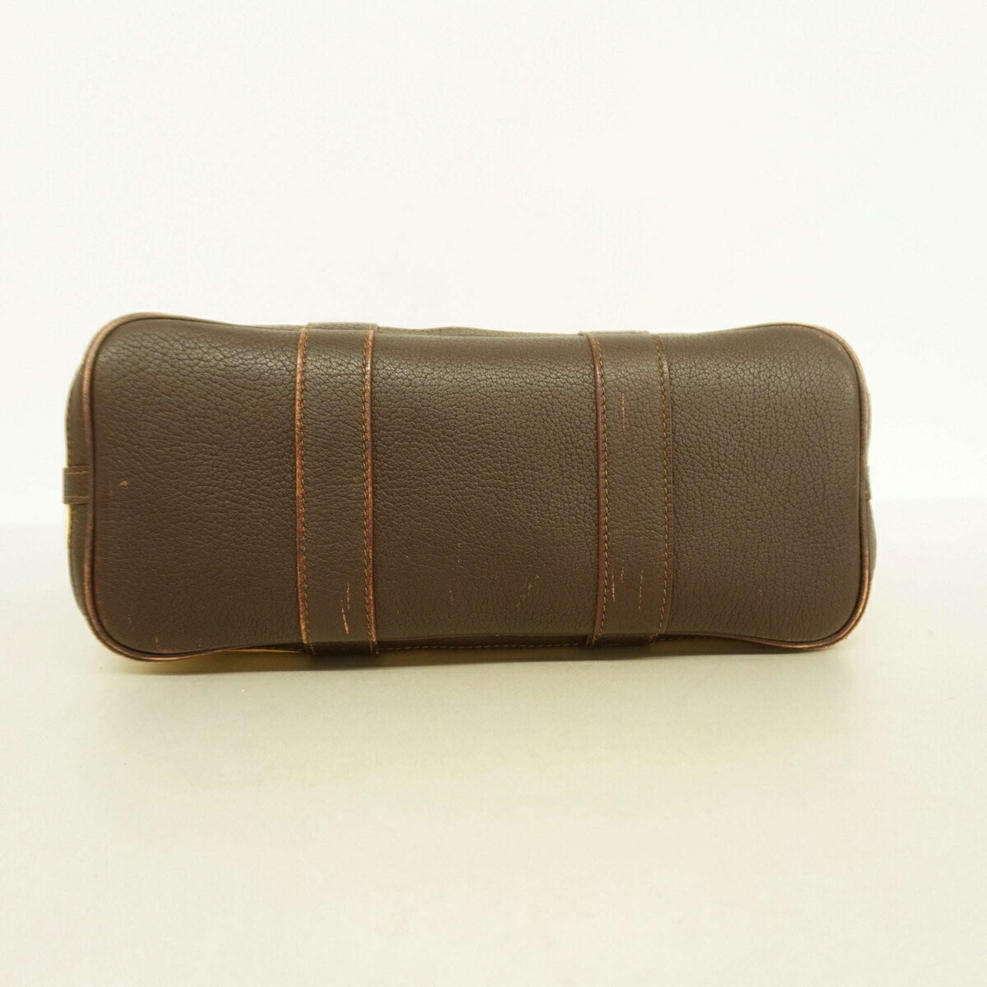 Hermes Brown Toile H Handbag (Pre-Owned)