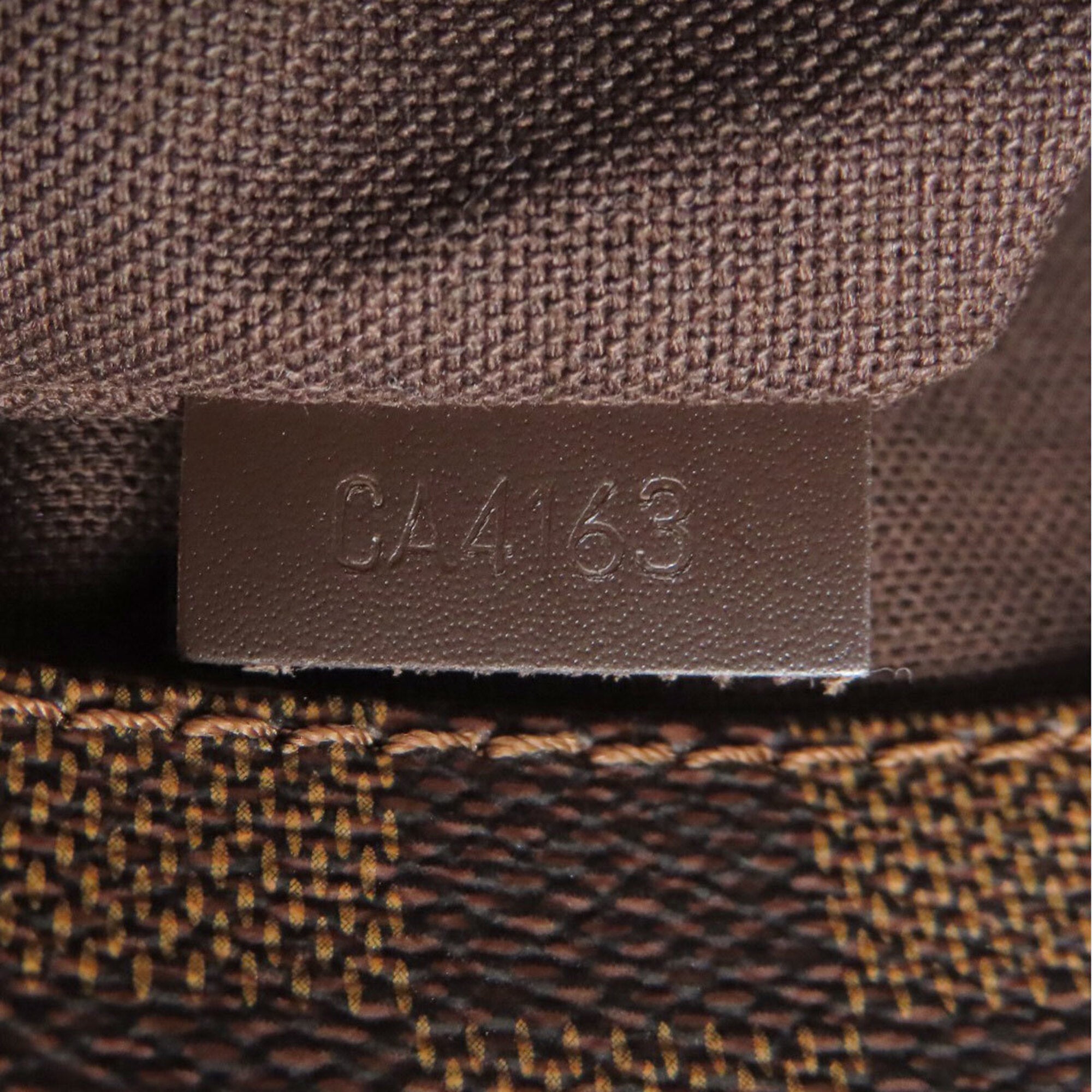 Louis Vuitton Brown Damier Canvas Ebene Damier Canvas Shoulder Bag (Pre-Owned)