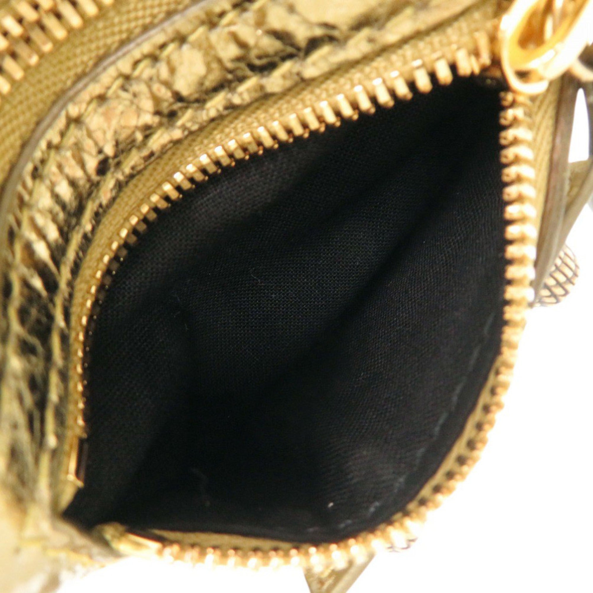 Balenciaga Gold Leather Coin Purse/Coin Case (Pre-Owned)
