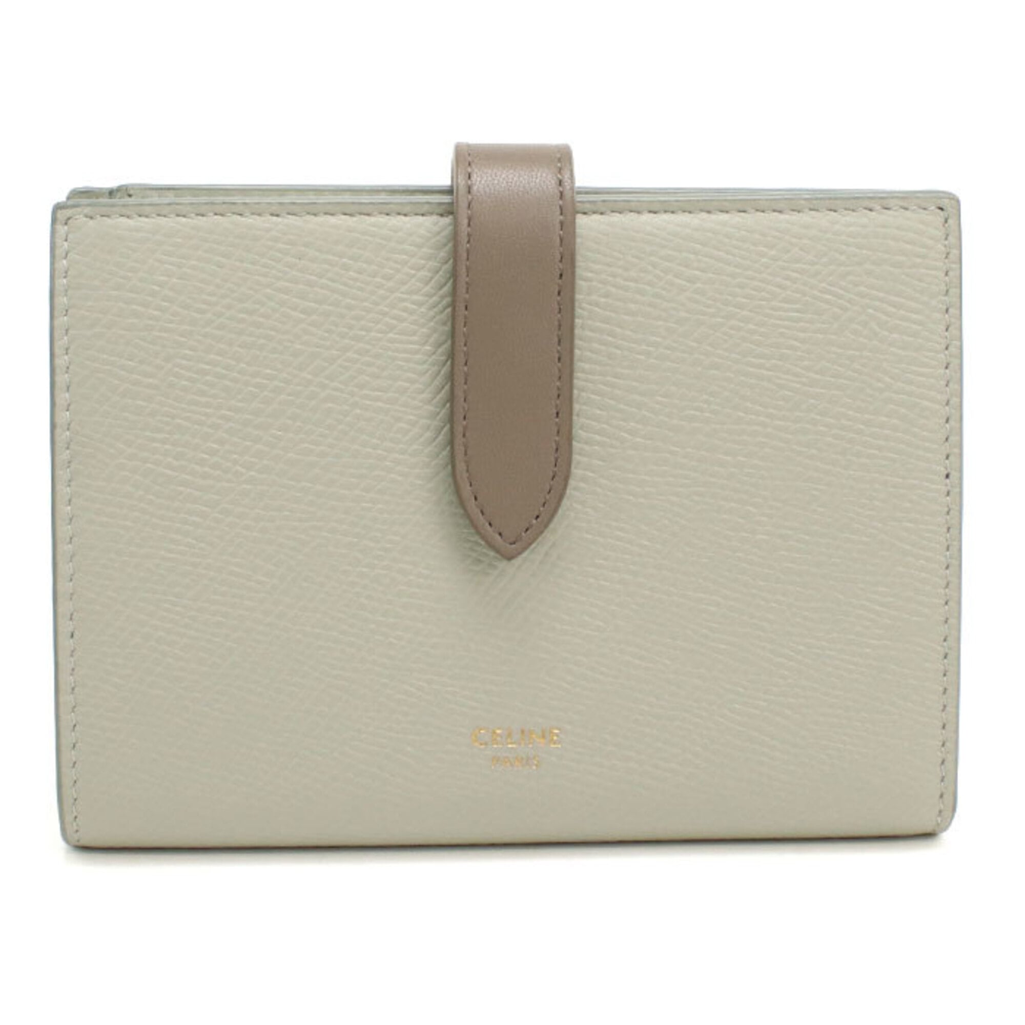 Celine Gray Leather Wallet (Bi-Fold) (Pre-Owned)