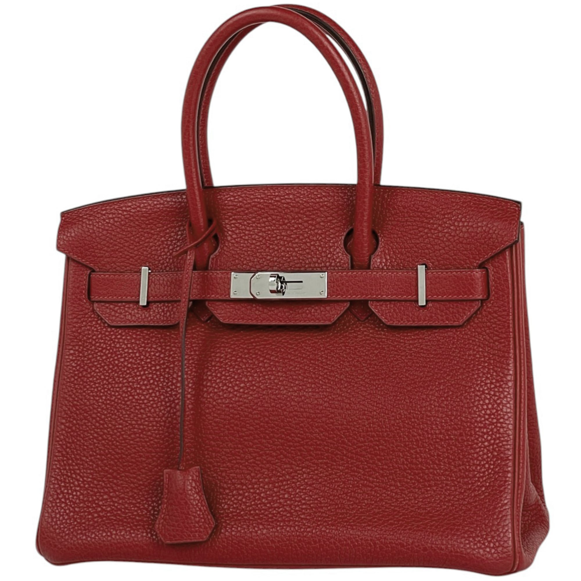 Hermes Birkin Rouge Casaque Togo Leather Handbag (Pre-Owned)
