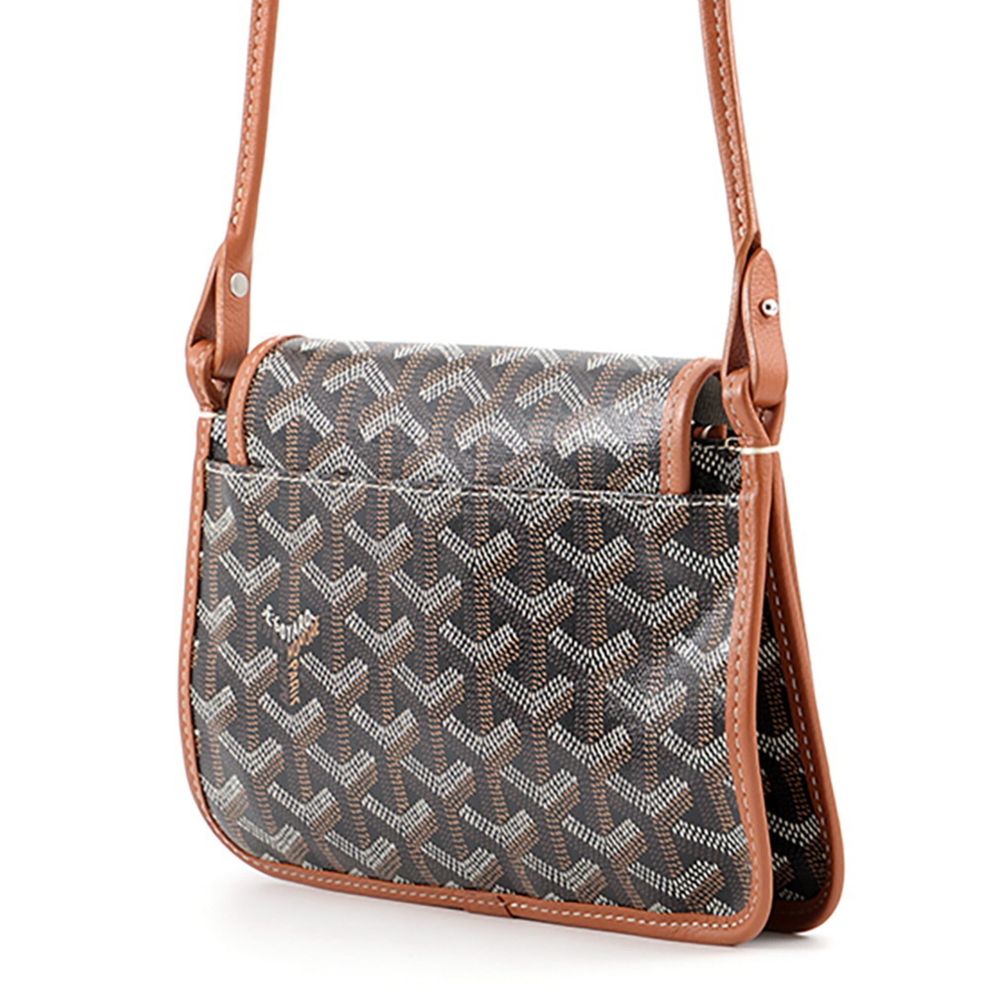 Goyard Black Pvc Leather Handbag Pochette Shoulder Bag (Pre-Owned)
