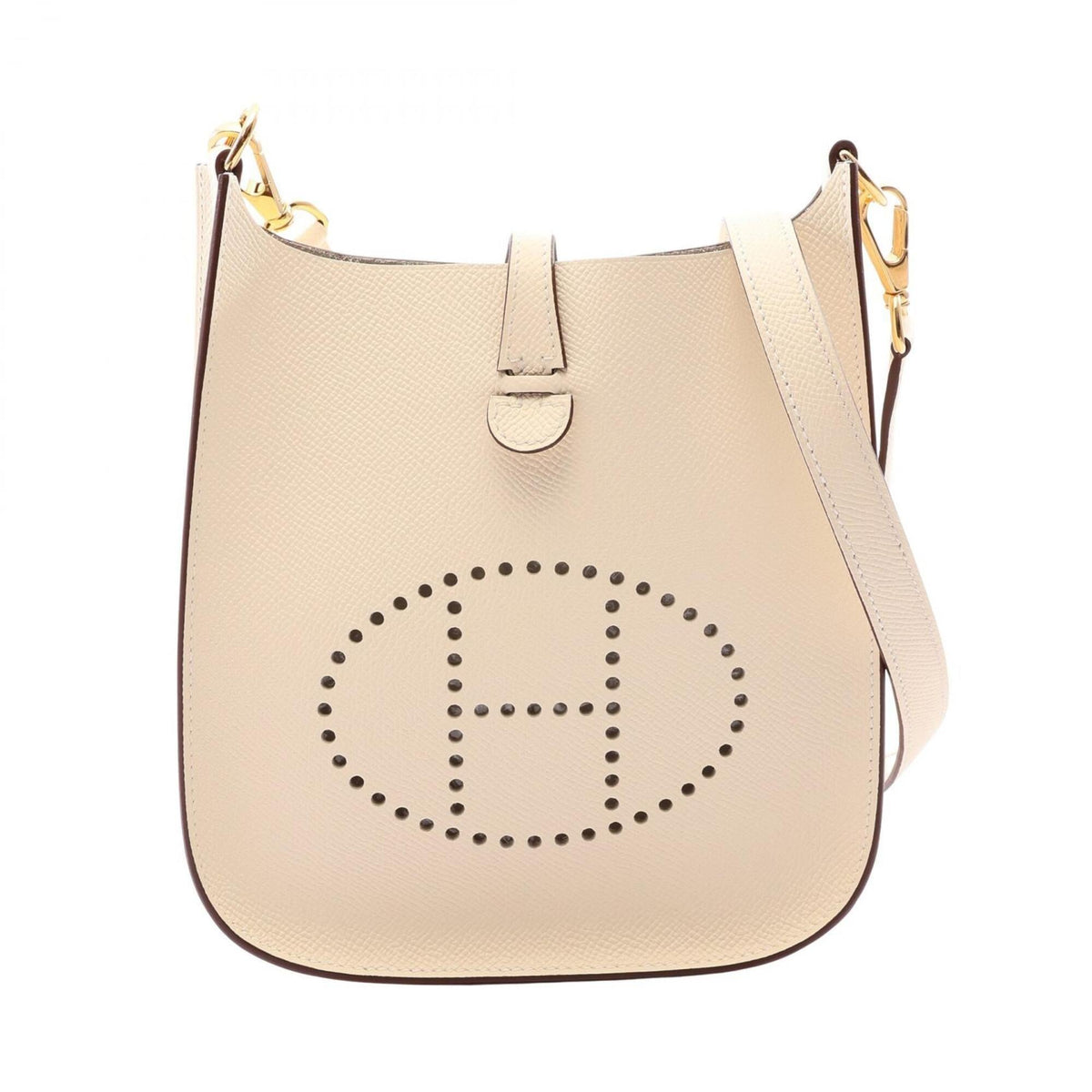 Hermes Ivory Epsom Leather Handbag Shoulder Bag (Pre-Owned)
