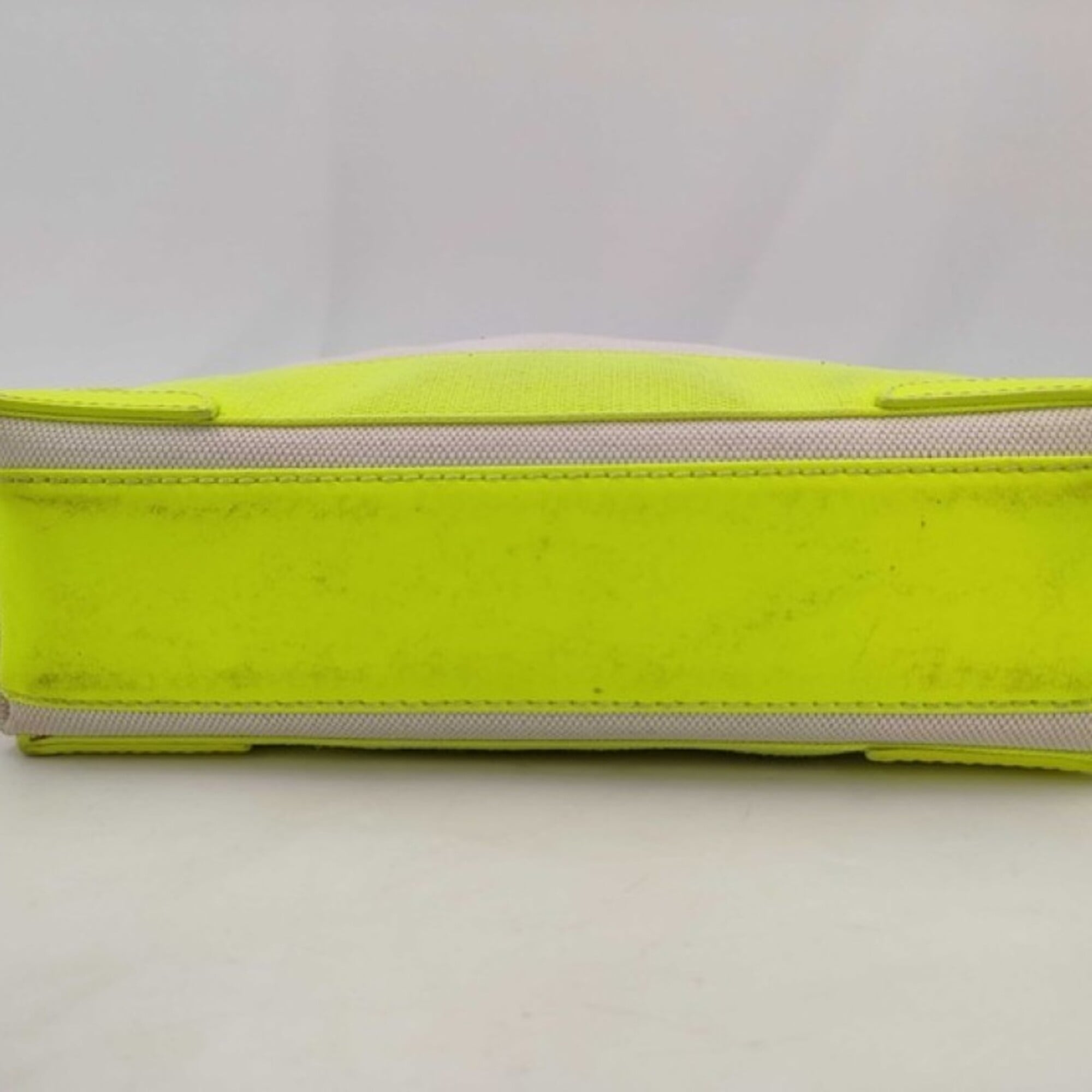 Balenciaga Beige Yellow Canvas Leather Handbag Shoulder Bag (Pre-Owned)