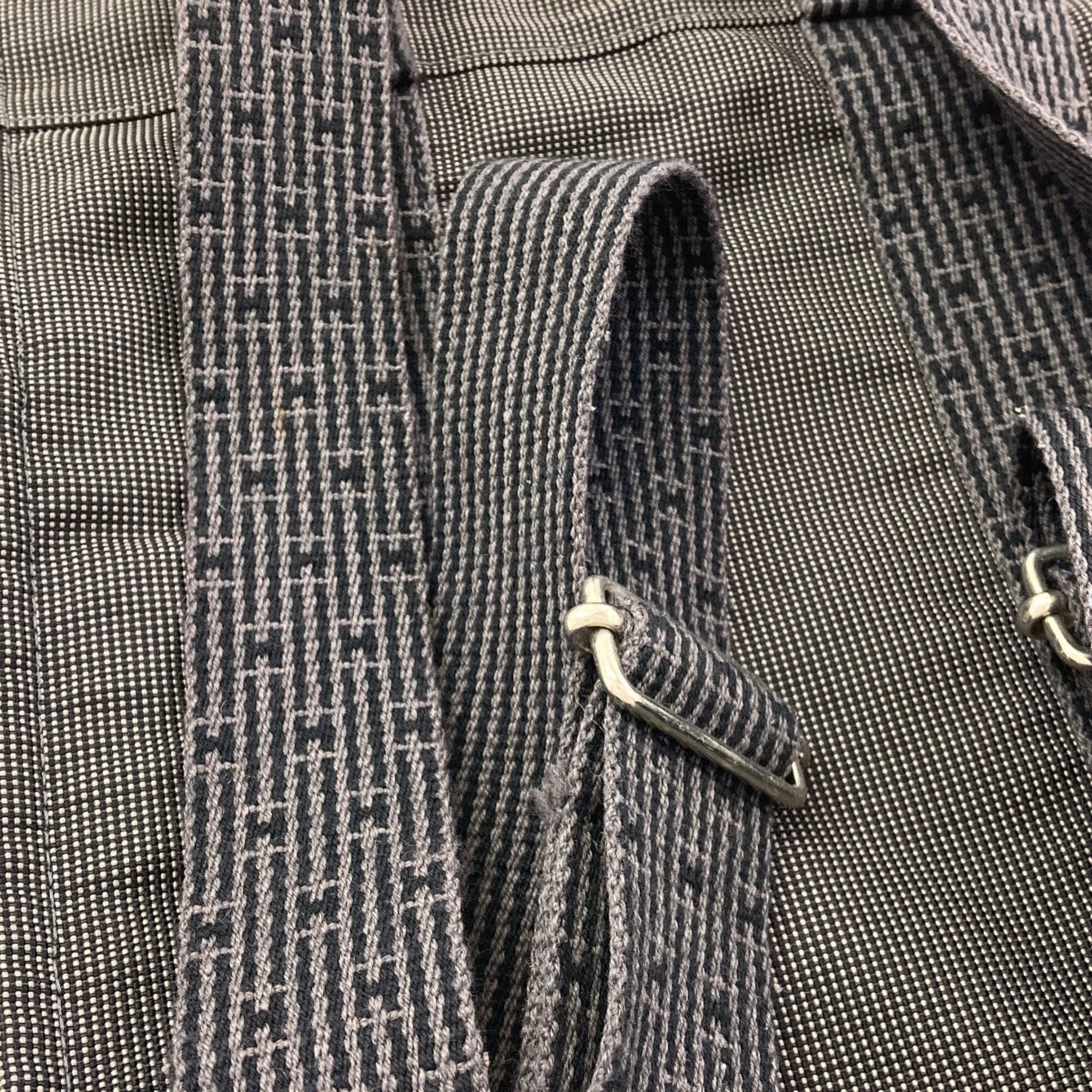 Hermes Her Line Gray Canvas Backpack (Pre-Owned)