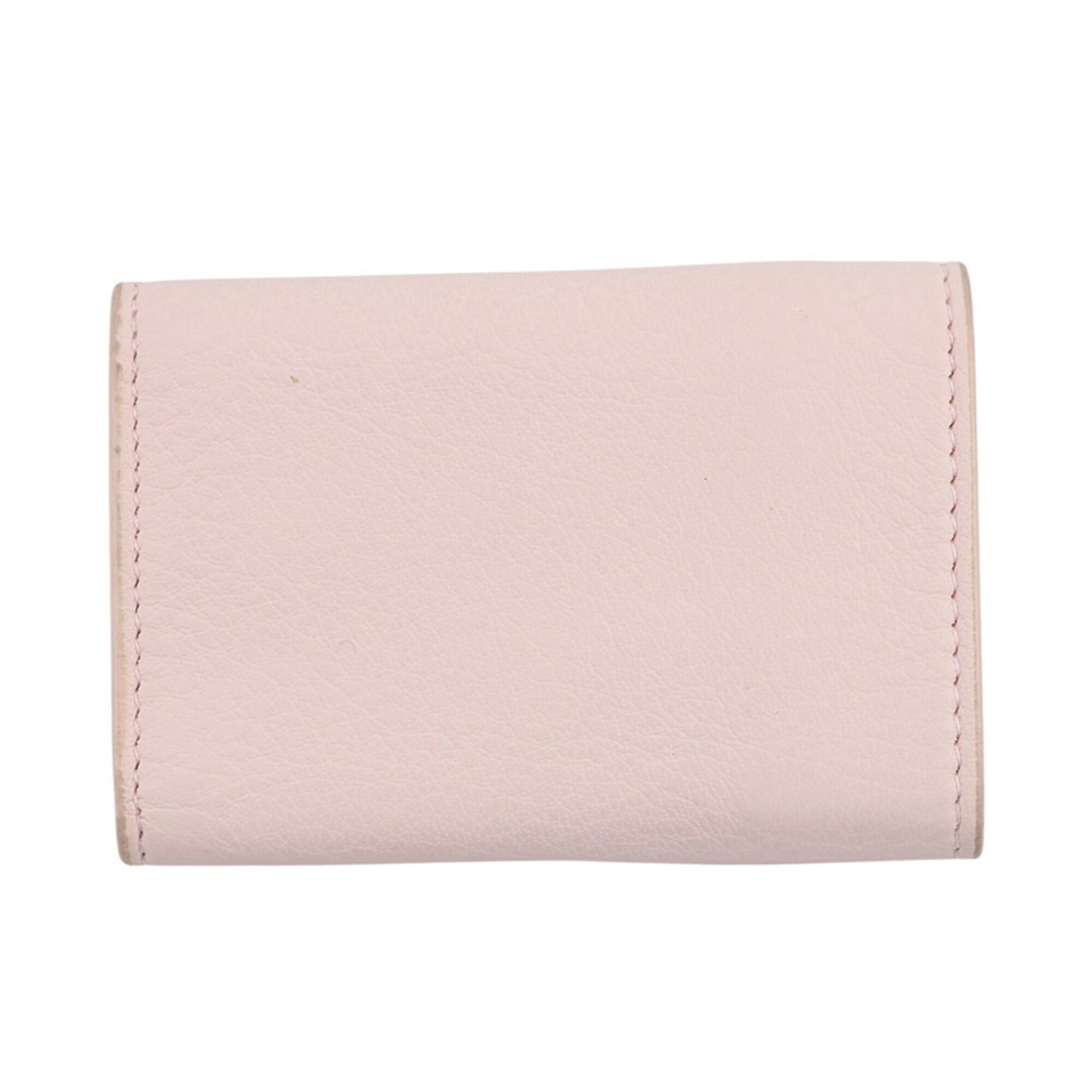 Balenciaga Pink Leather Wallet (Tri-Fold) (Pre-Owned)