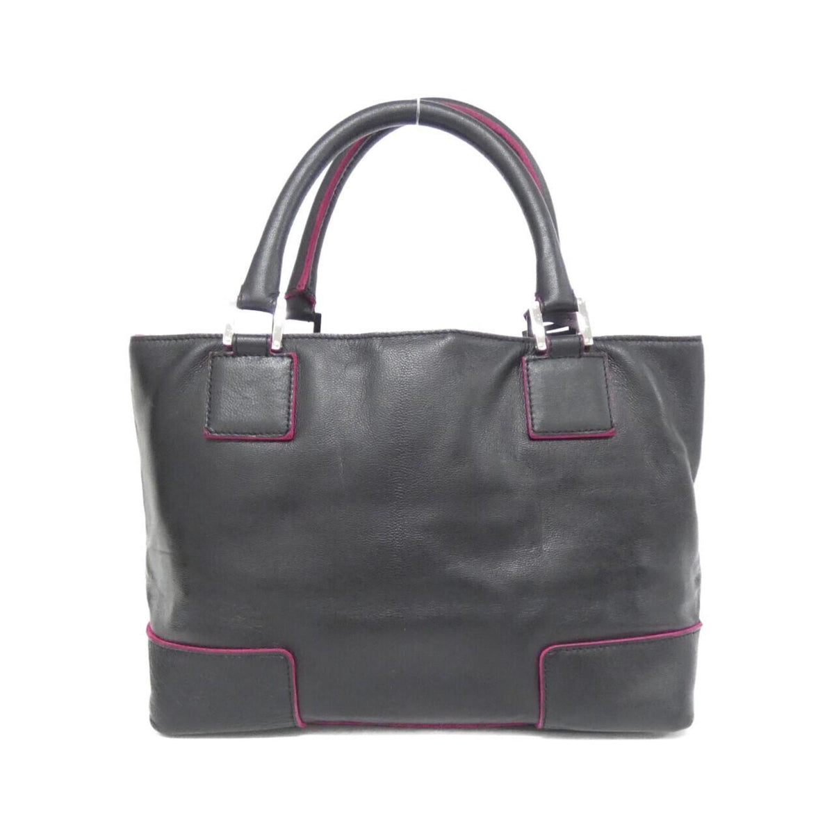 Loewe Amazona Black Pink Leather Handbag (Pre-Owned)