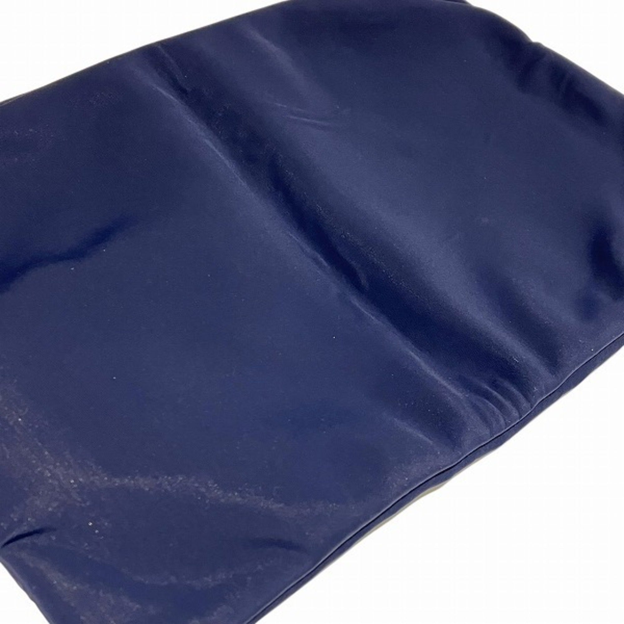 Hermes Navy Neoprene Clutch Bag Handbag (Pre-Owned)