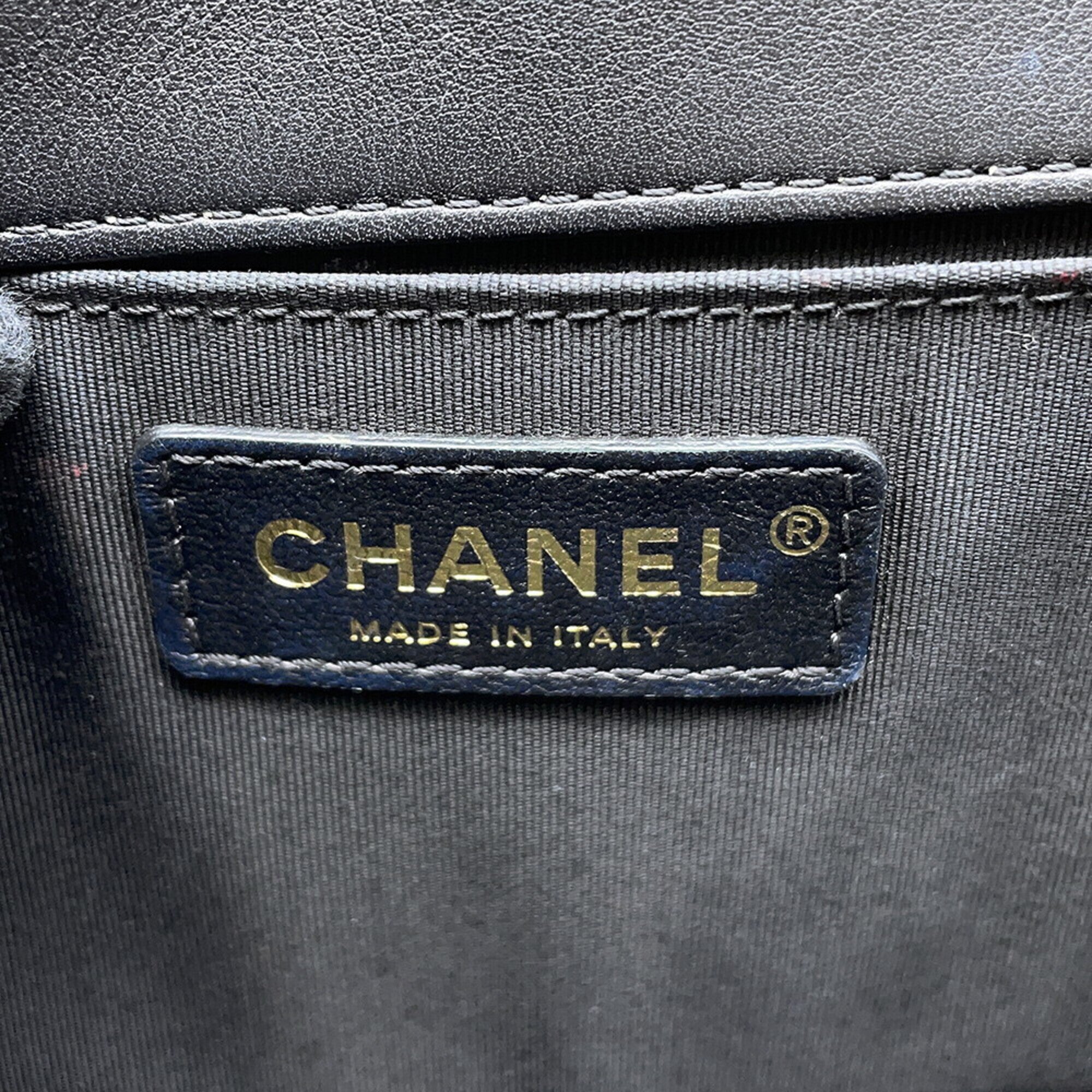 Chanel Black Handbag Shoulder Bag (Pre-Owned)