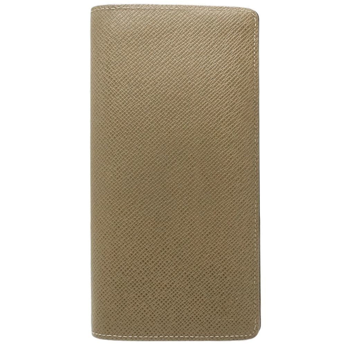 Louis Vuitton Khaki Taiga Leather Long Wallet (Bi-Fold) (Pre-Owned)