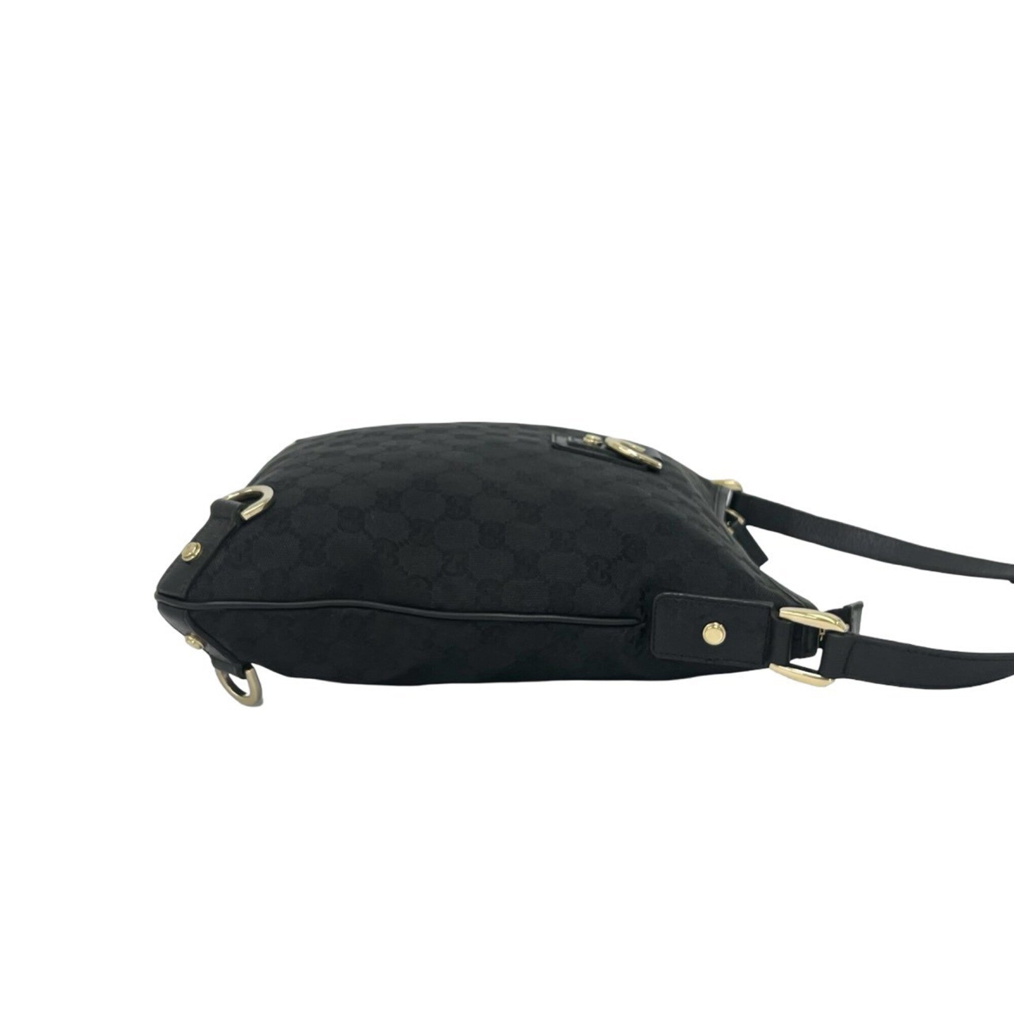 Gucci Black Canvas Shoulder Bag (Pre-Owned)