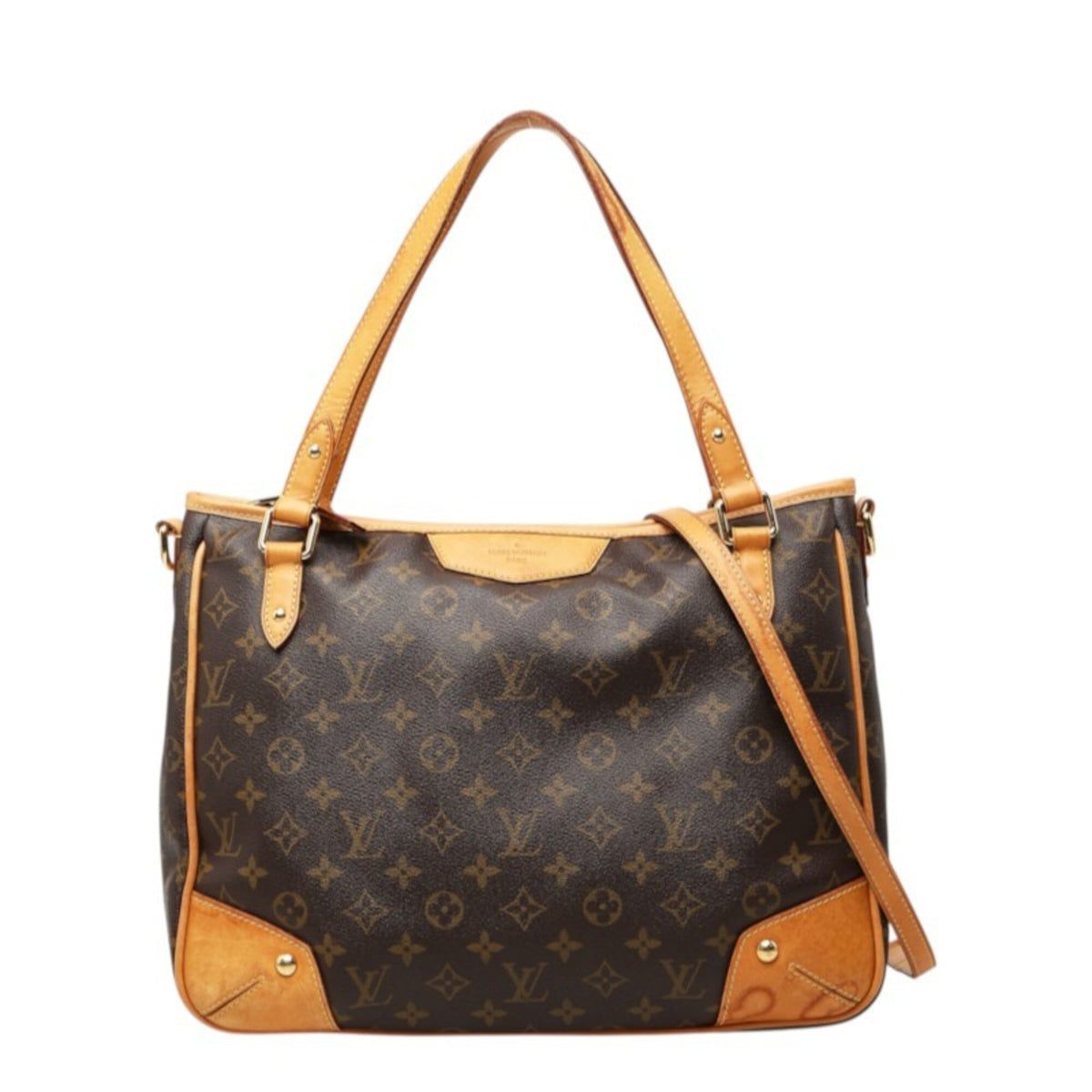 Louis Vuitton Brown Pvc Leather Handbag Shoulder Bag (Pre-Owned)