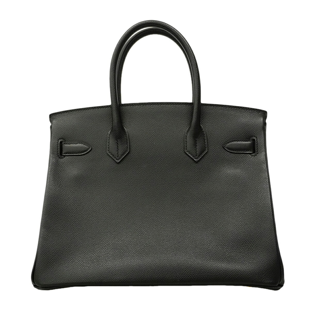 Hermes Black Leather Handbag (Pre-Owned)