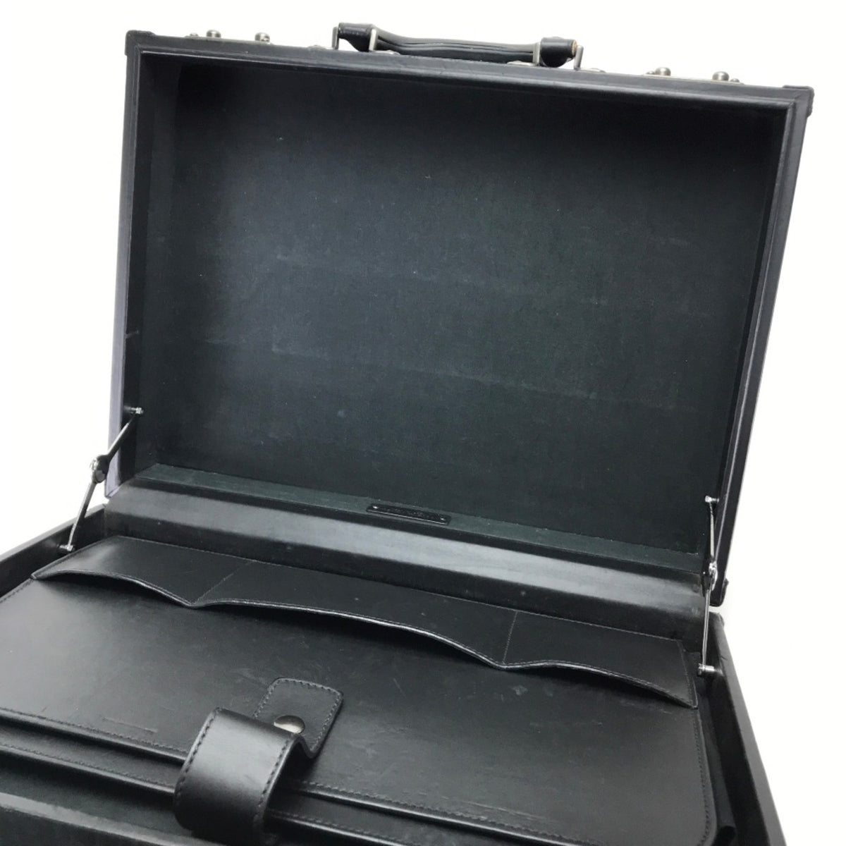 Bottega Veneta Black Leather Briefcase (Pre-Owned)