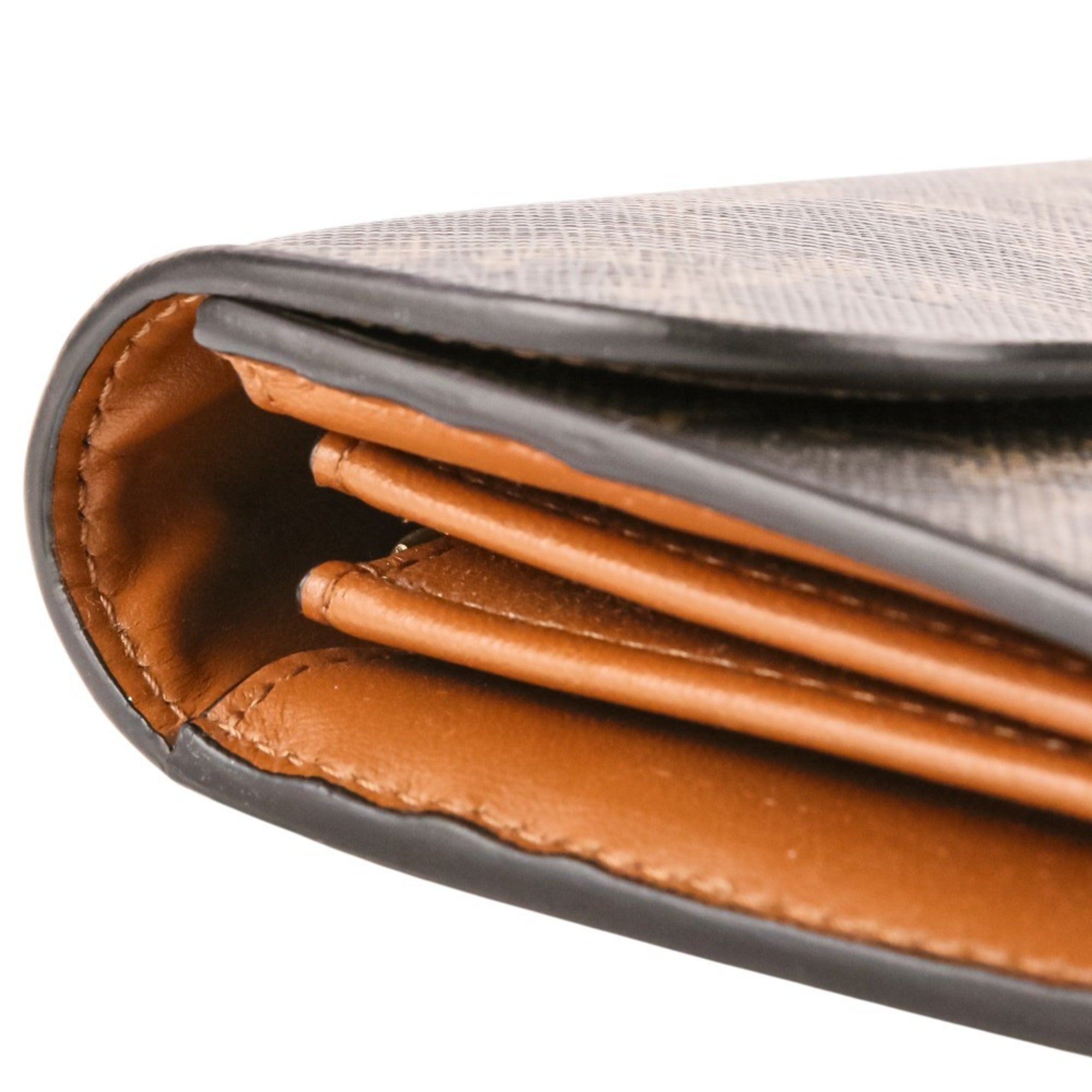 Celine Brown Pvc Long Wallet (Bi-Fold) (Pre-Owned)