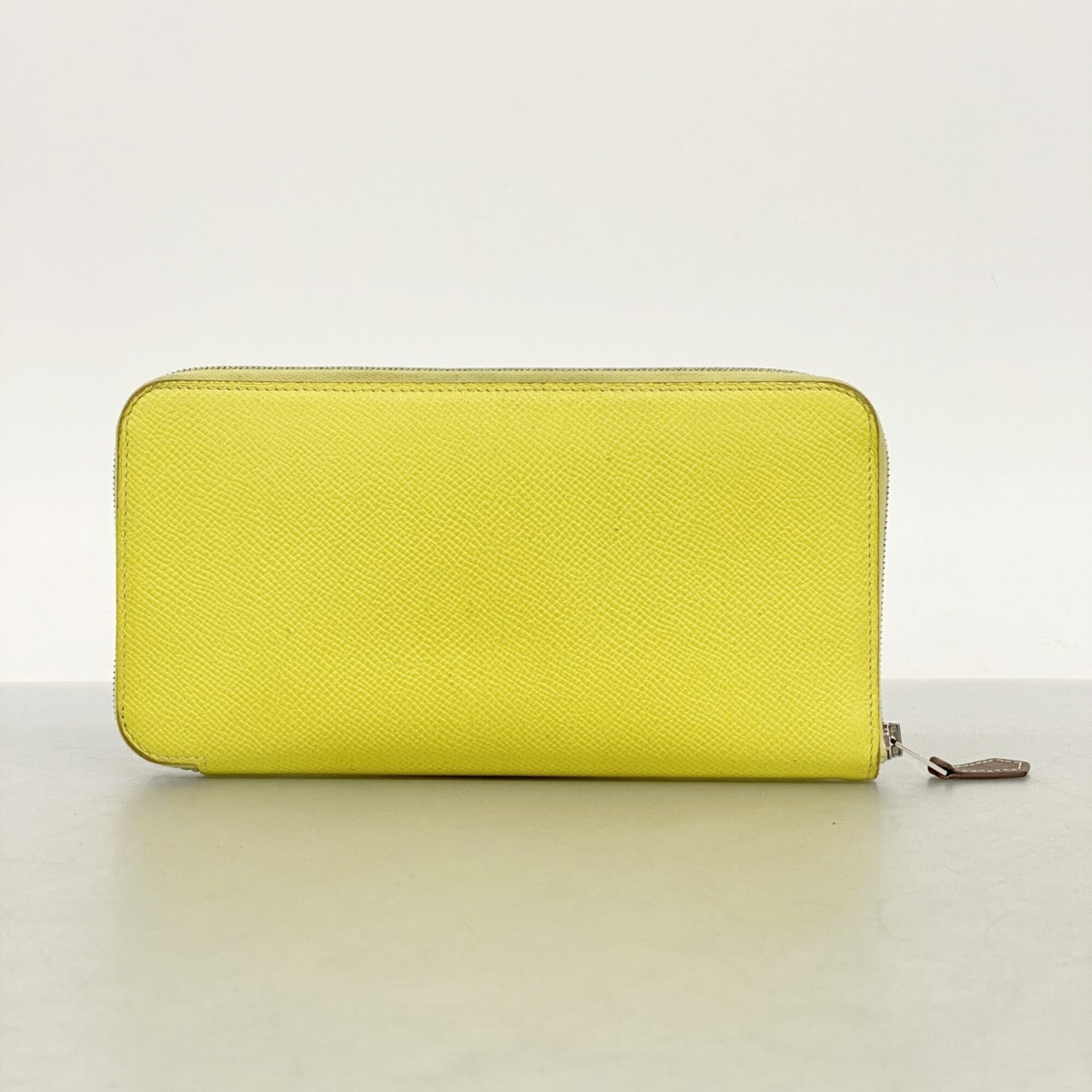 Hermes Lime Epsom Leather Long Wallet (Bi-Fold) (Pre-Owned)