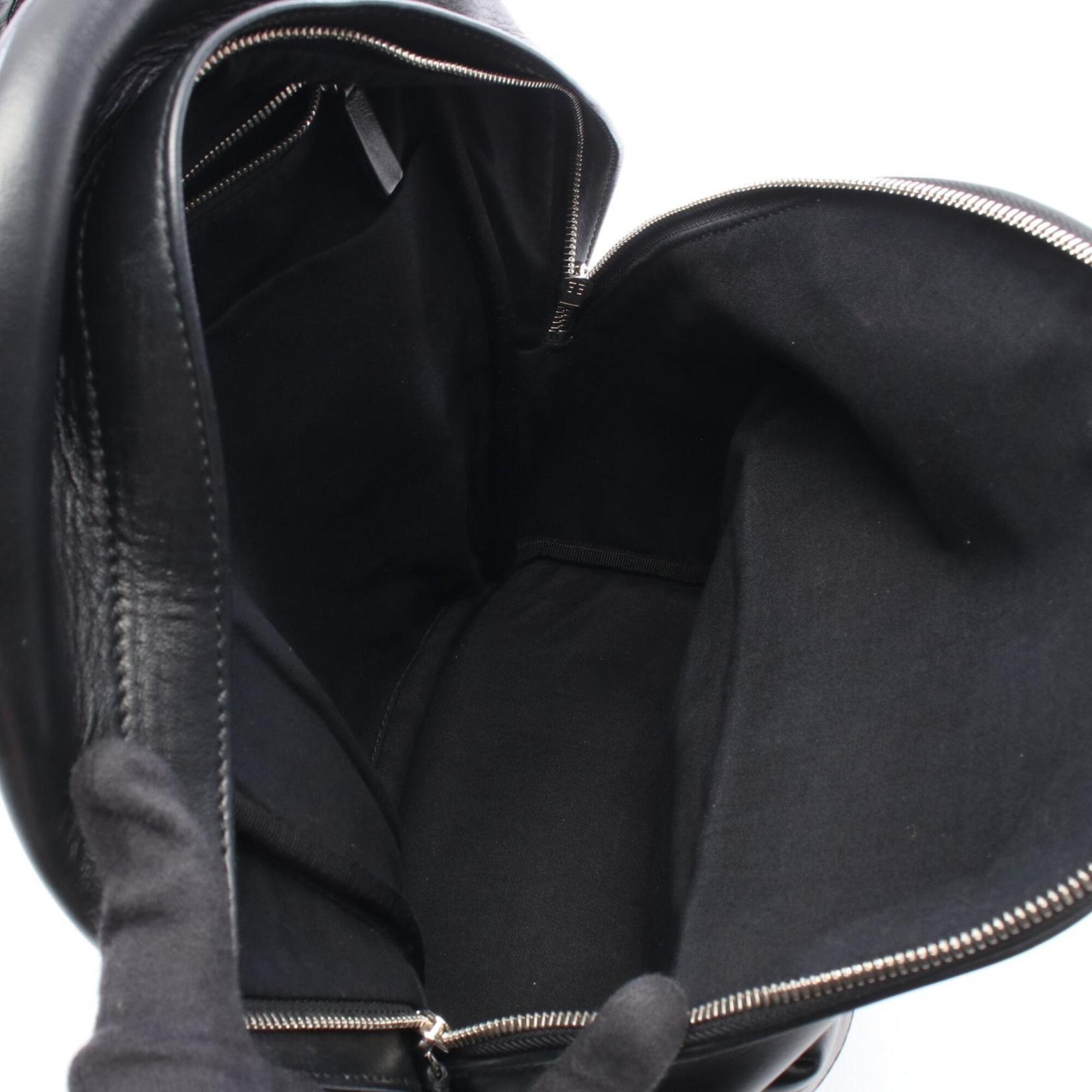 Balenciaga Black Red Color Leather Backpack (Pre-Owned)