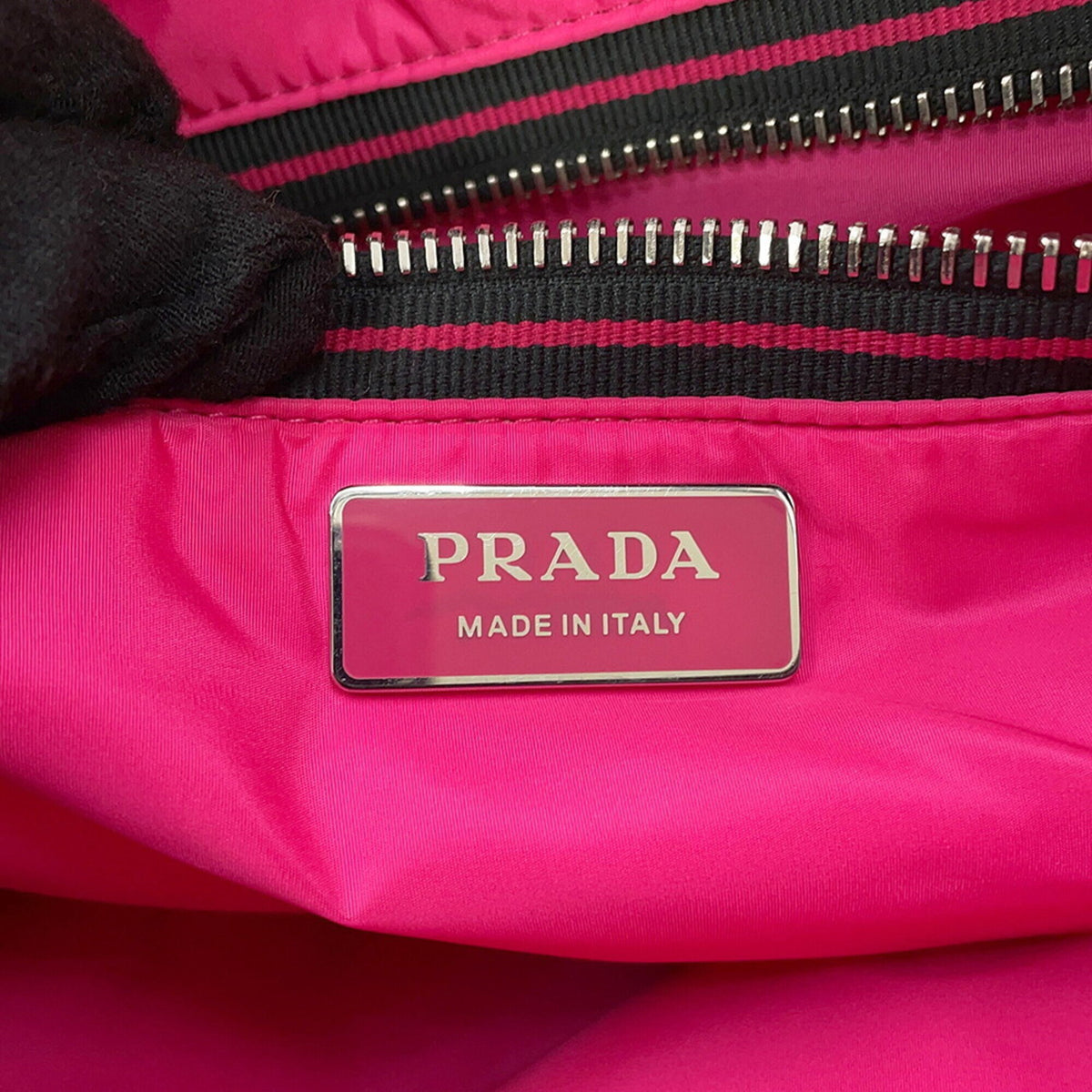 Prada Black Leather Handbag Tote Bag (Pre-Owned)