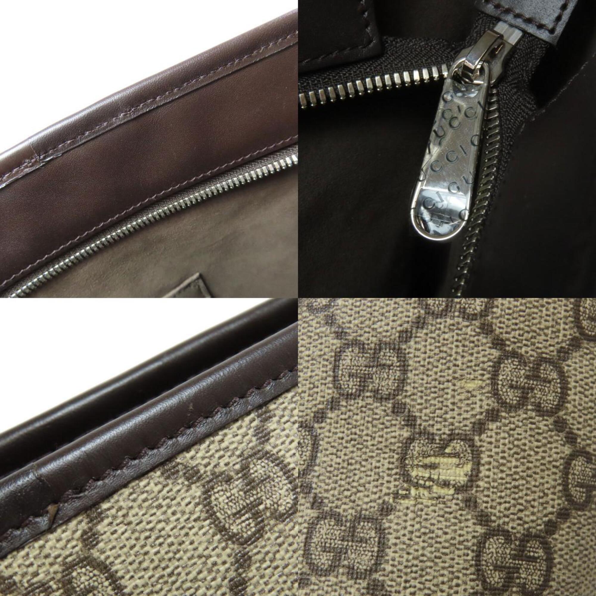 Gucci Brown Pvc Tote Bag (Pre-Owned)