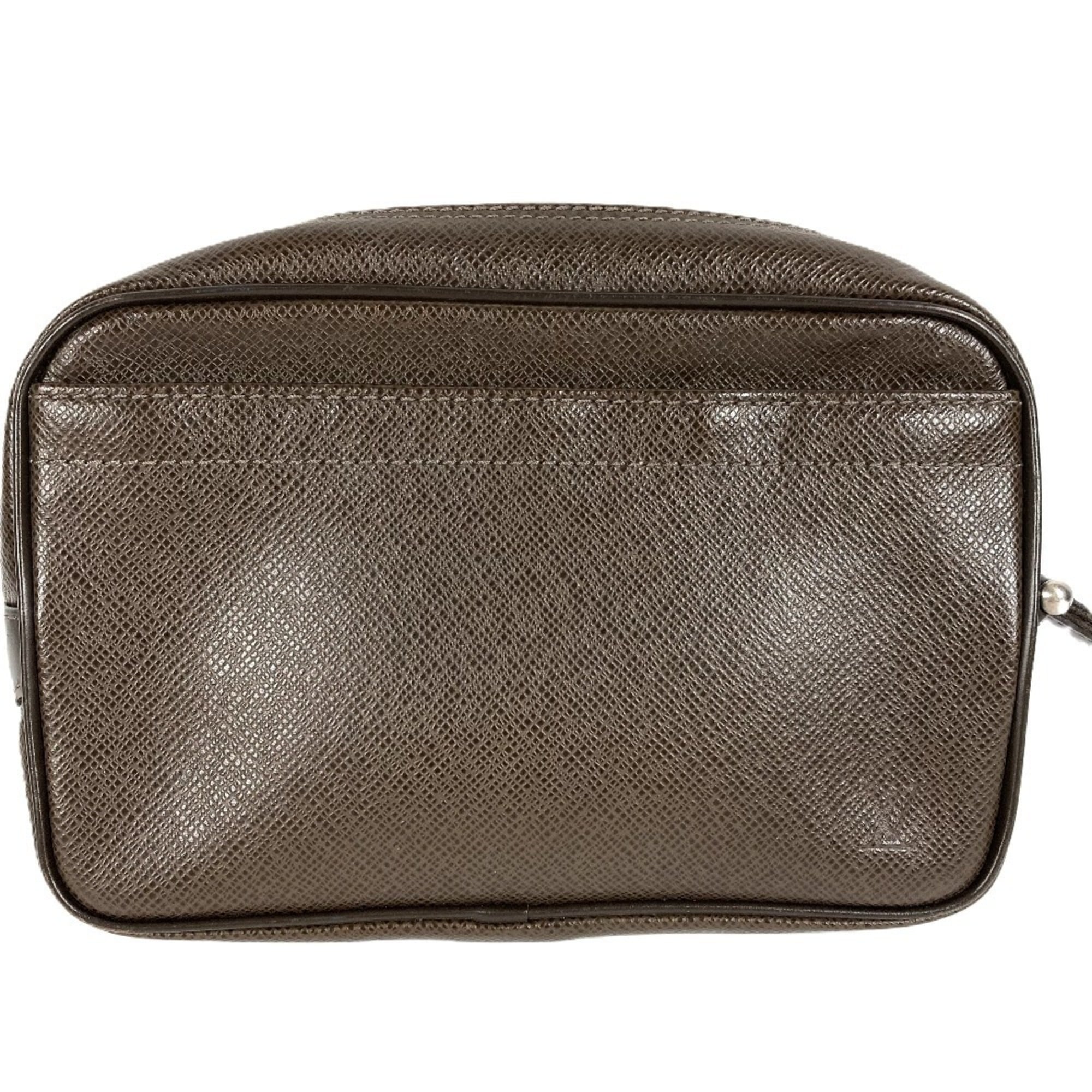 Louis Vuitton Brown Grizzly Taiga Leather Leather Clutch Bag (Pre-Owned)