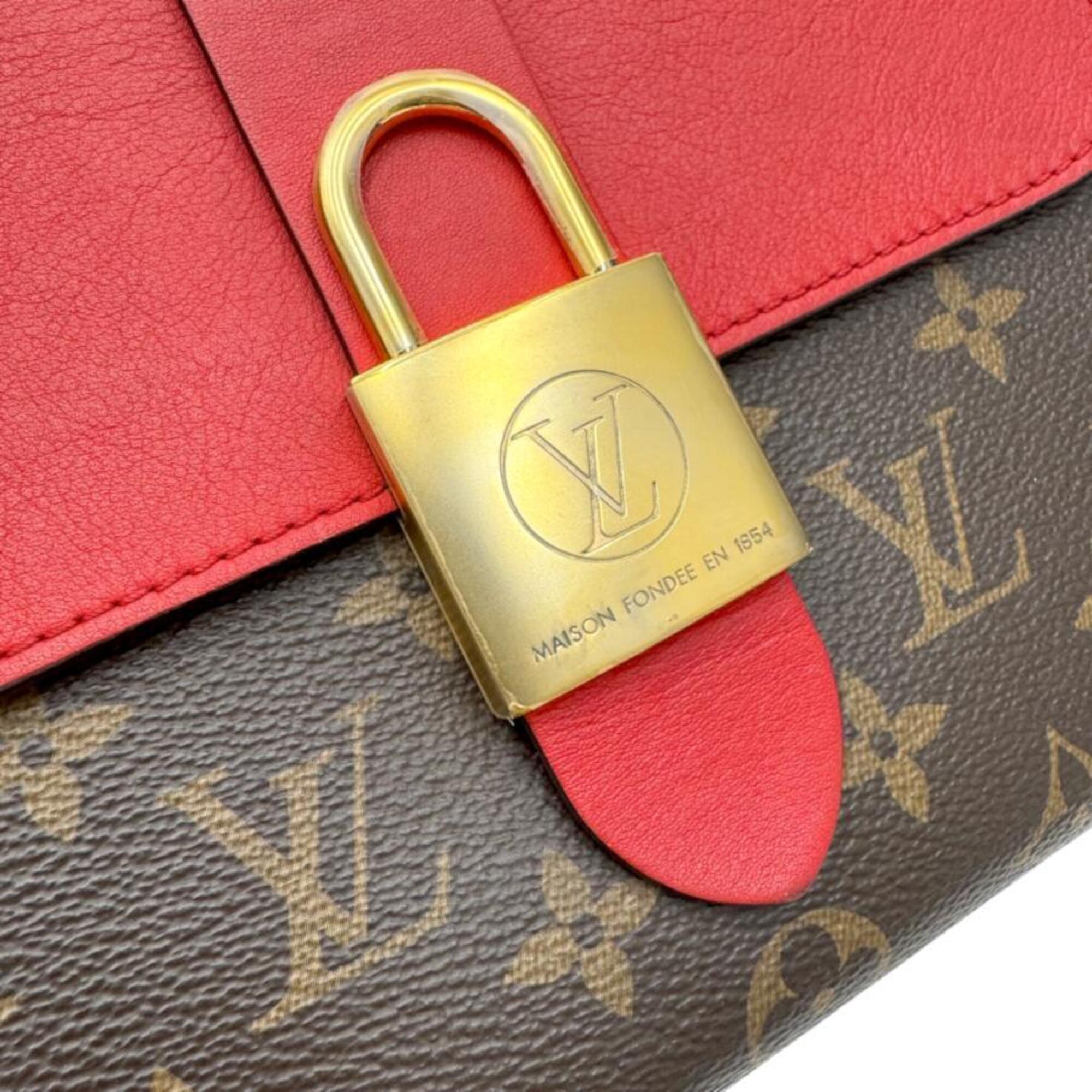 Louis Vuitton Monogram Brown Coquelicots Monogram Monogram Handbag Shoulder Bag (Pre-Owned)