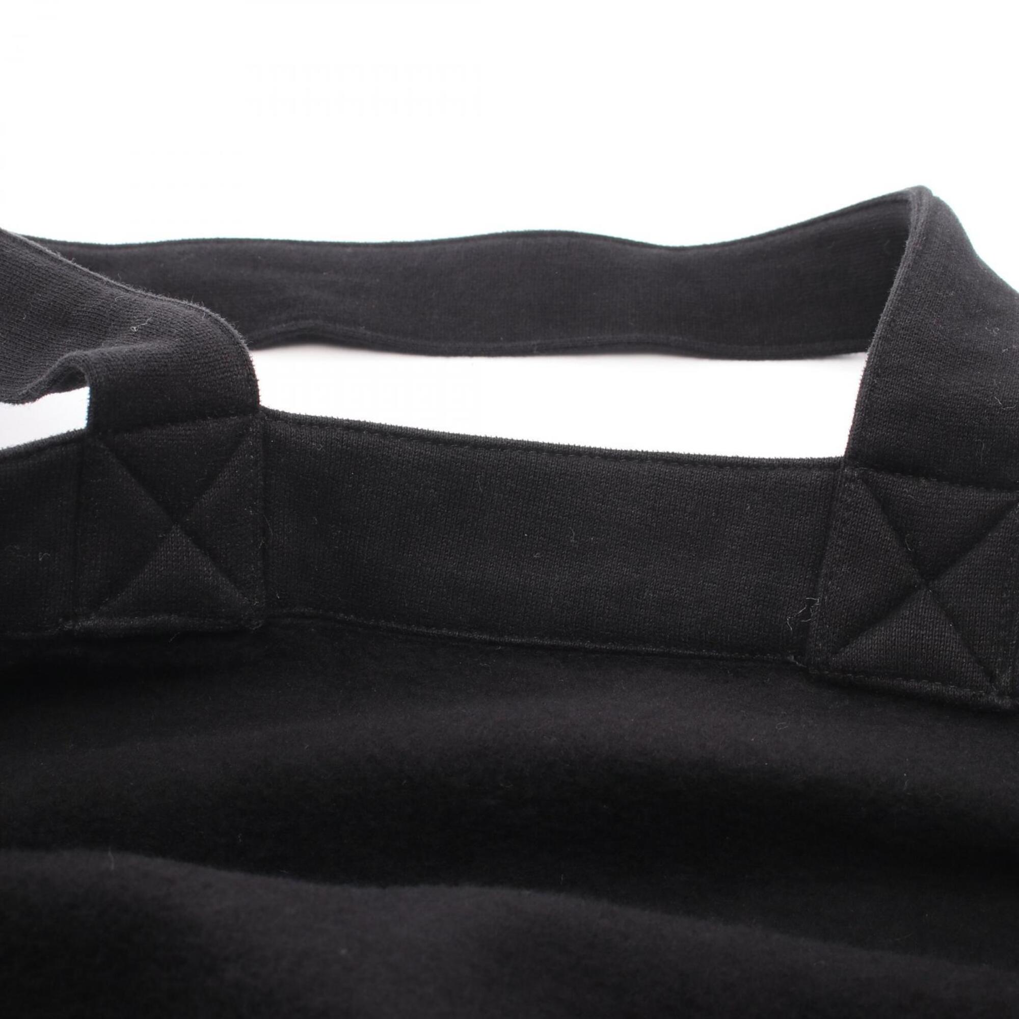 Yves Saint Laurent Black Cotton Handbag Tote Bag (Pre-Owned)
