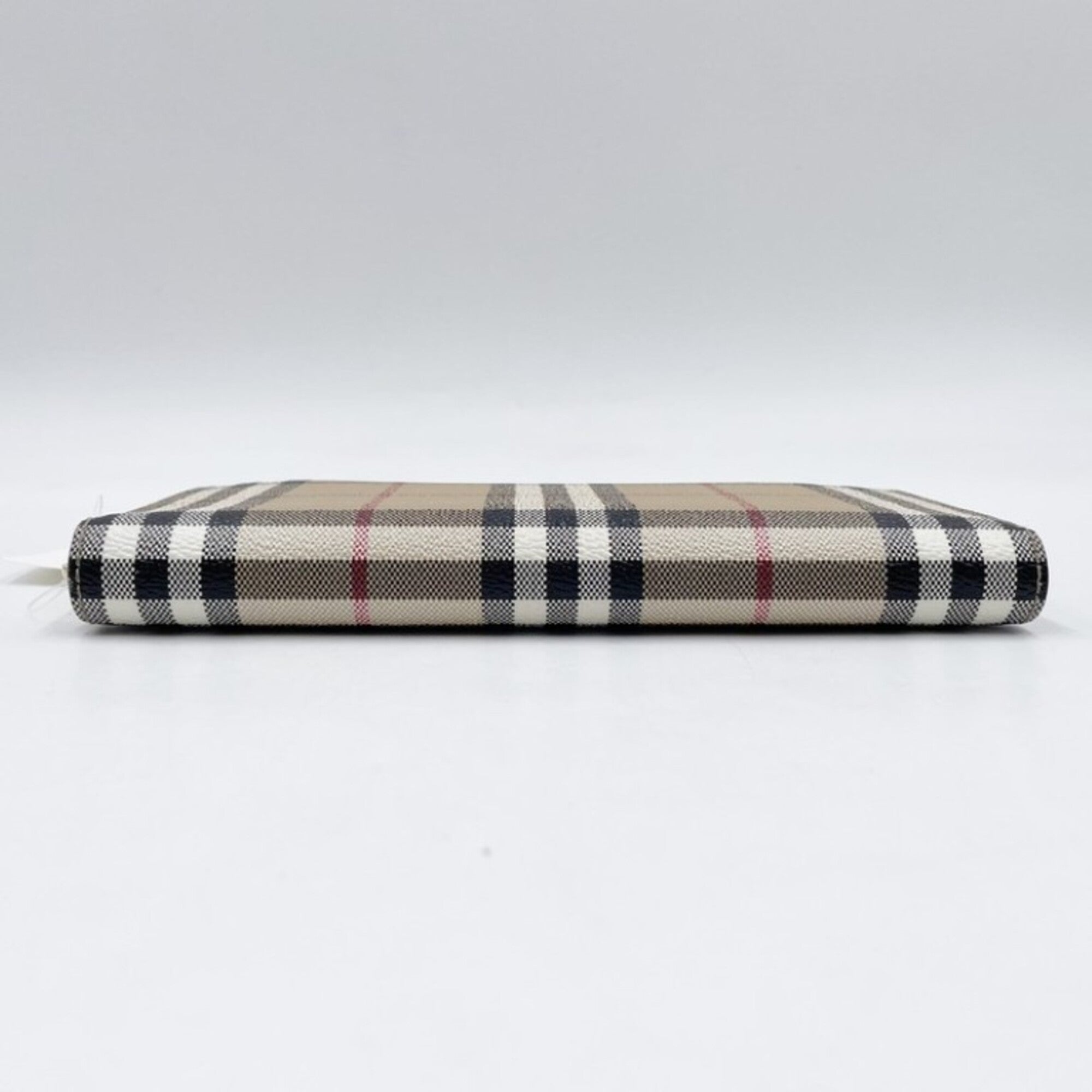 Burberry Beige Brown Pvc Leather Long Wallet (Bi-Fold) (Pre-Owned)
